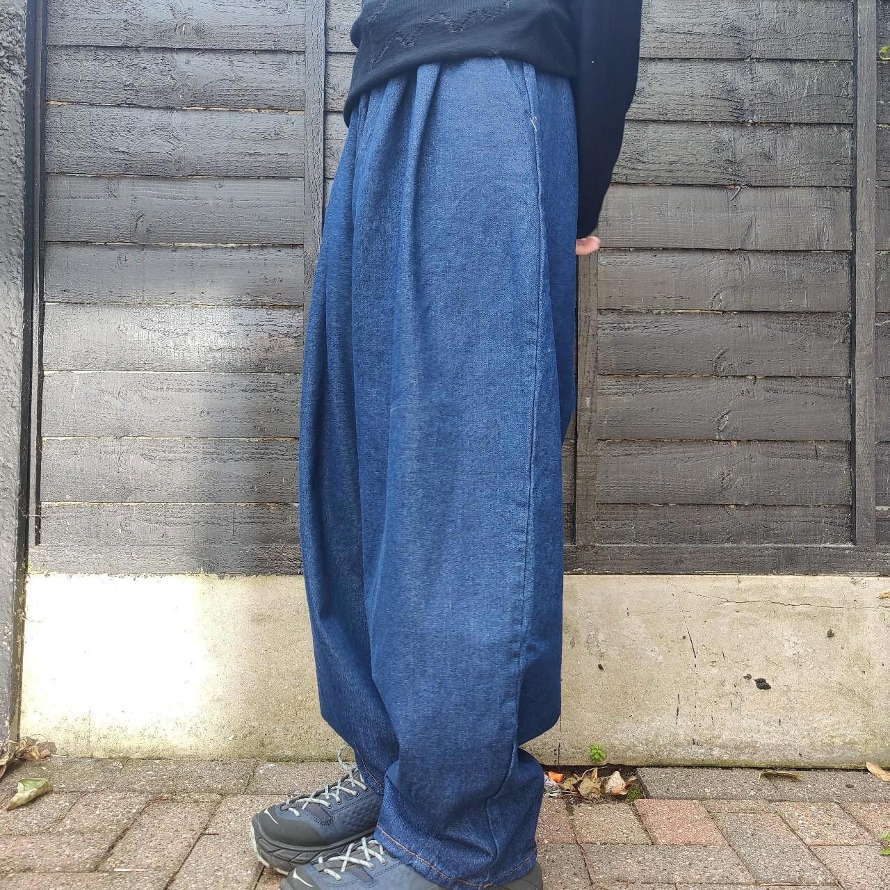Other Japanese Denim Wide Leg Balloon Pants Size US 32 / EU 48 - 2 Thumbnail