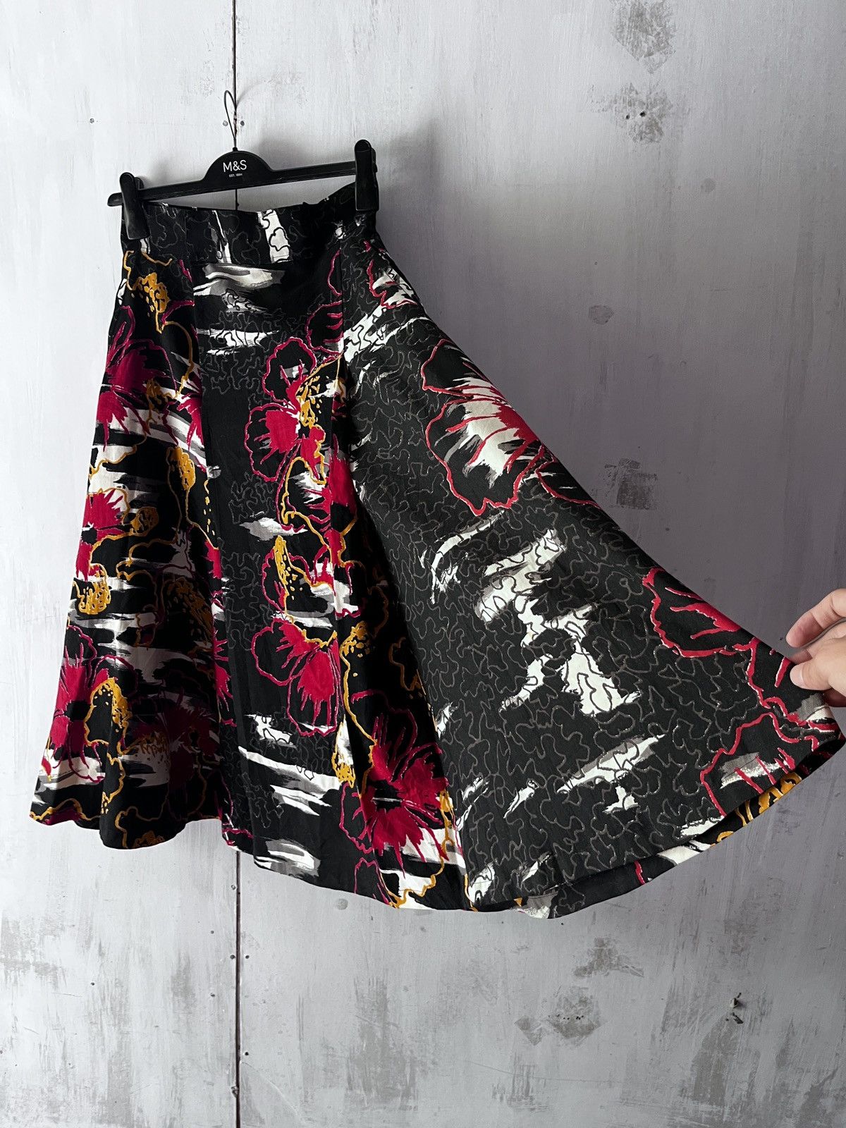 Japanese Brand JAPANESE TAKEZO CRAZY SKIRT YOHJI YAMAMOTO Size 27" / US 4 / IT 40 - 2 Thumbnail