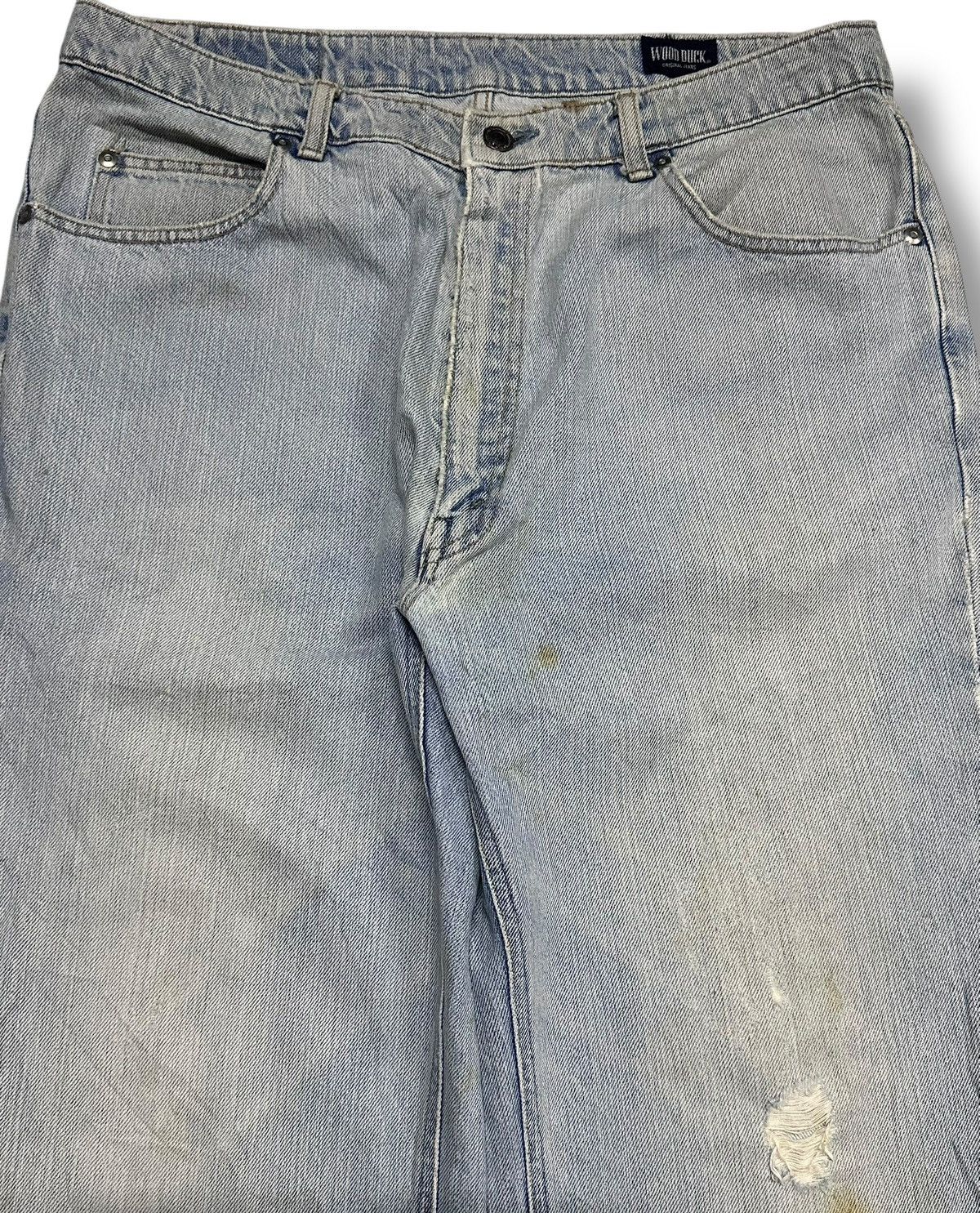 Japanese Brand Wood Duck Vintage Baggy Loose Jean With Distressed and Faded Size US 34 / EU 50 - 3 Thumbnail