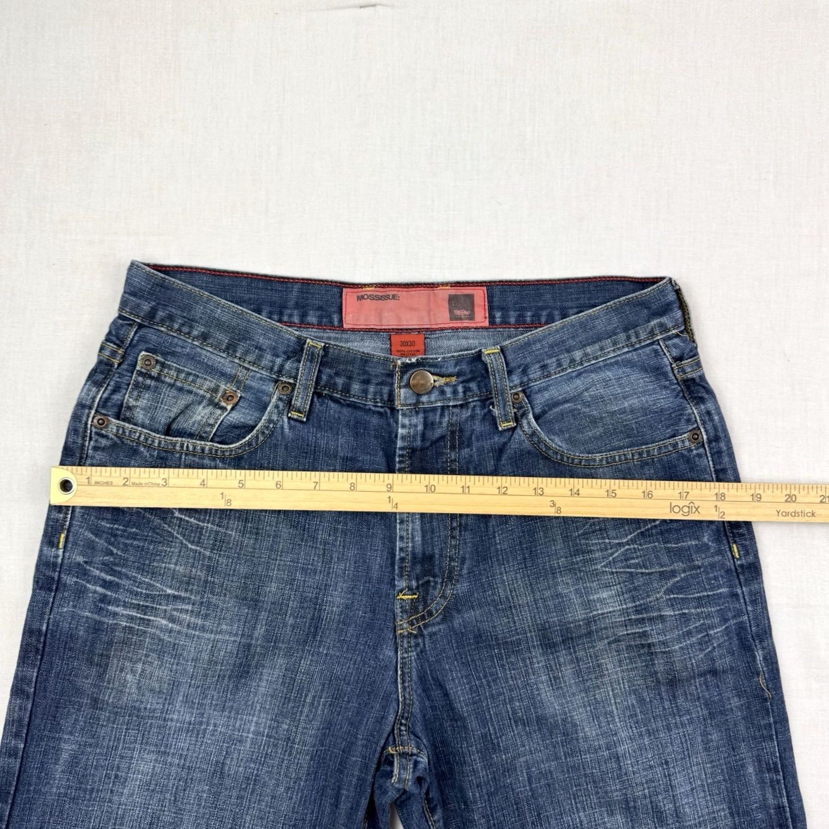 Mossimo VINTAGE Mossimo Jeans Men's 30x30 Baggy Relaxed Hipster Y2K 90s Punk USA Blue Cotton Jeans Relaxed Straight Mens 30 Inseam XS-? Size US 30 / EU 46 - 7 Thumbnail