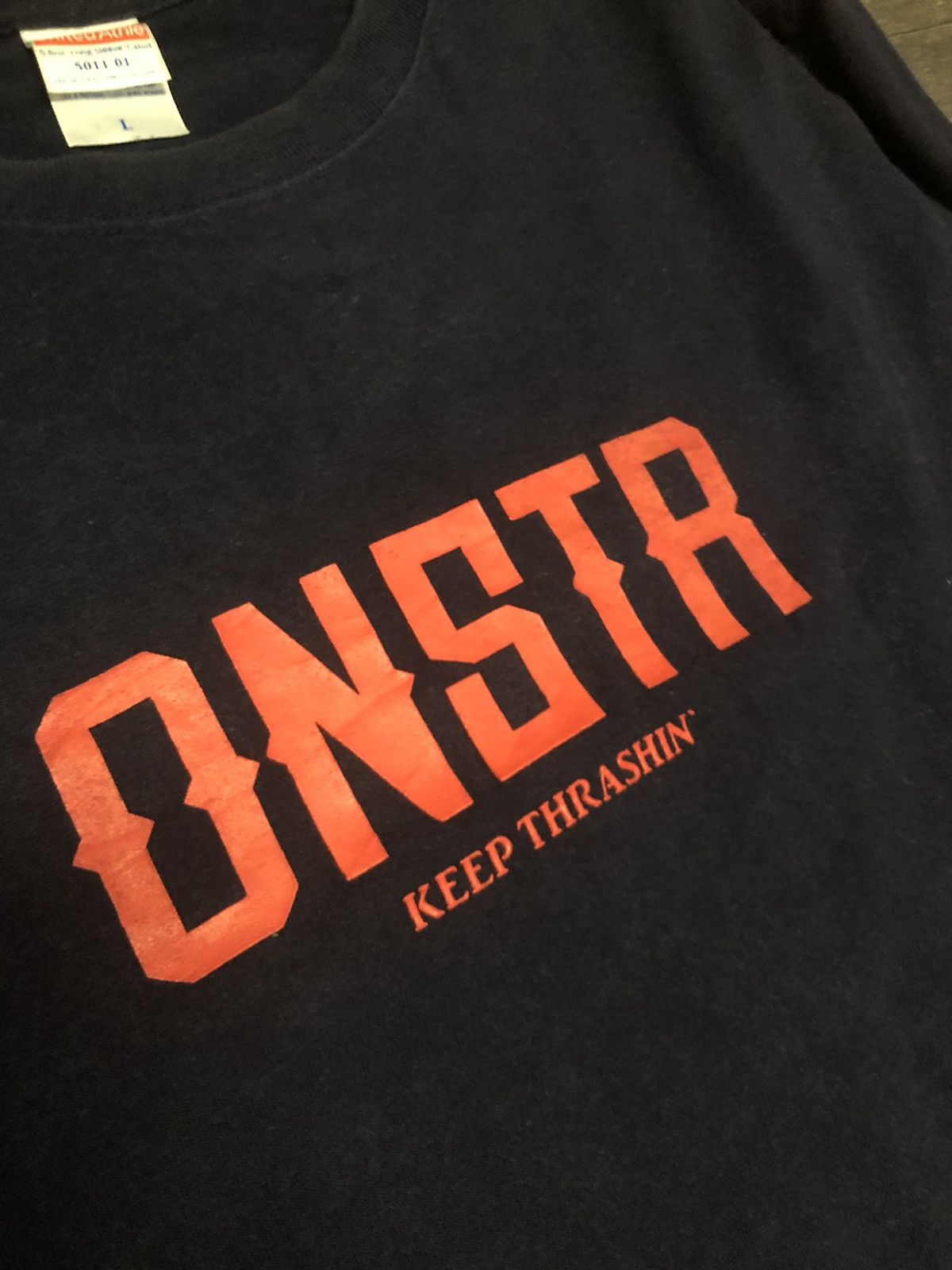 Band Tees Ones Truth Keep Thrashin Hardcore Band Long Sleeve Tshirt Size US L / EU 52-54 / 3 - 13 Thumbnail