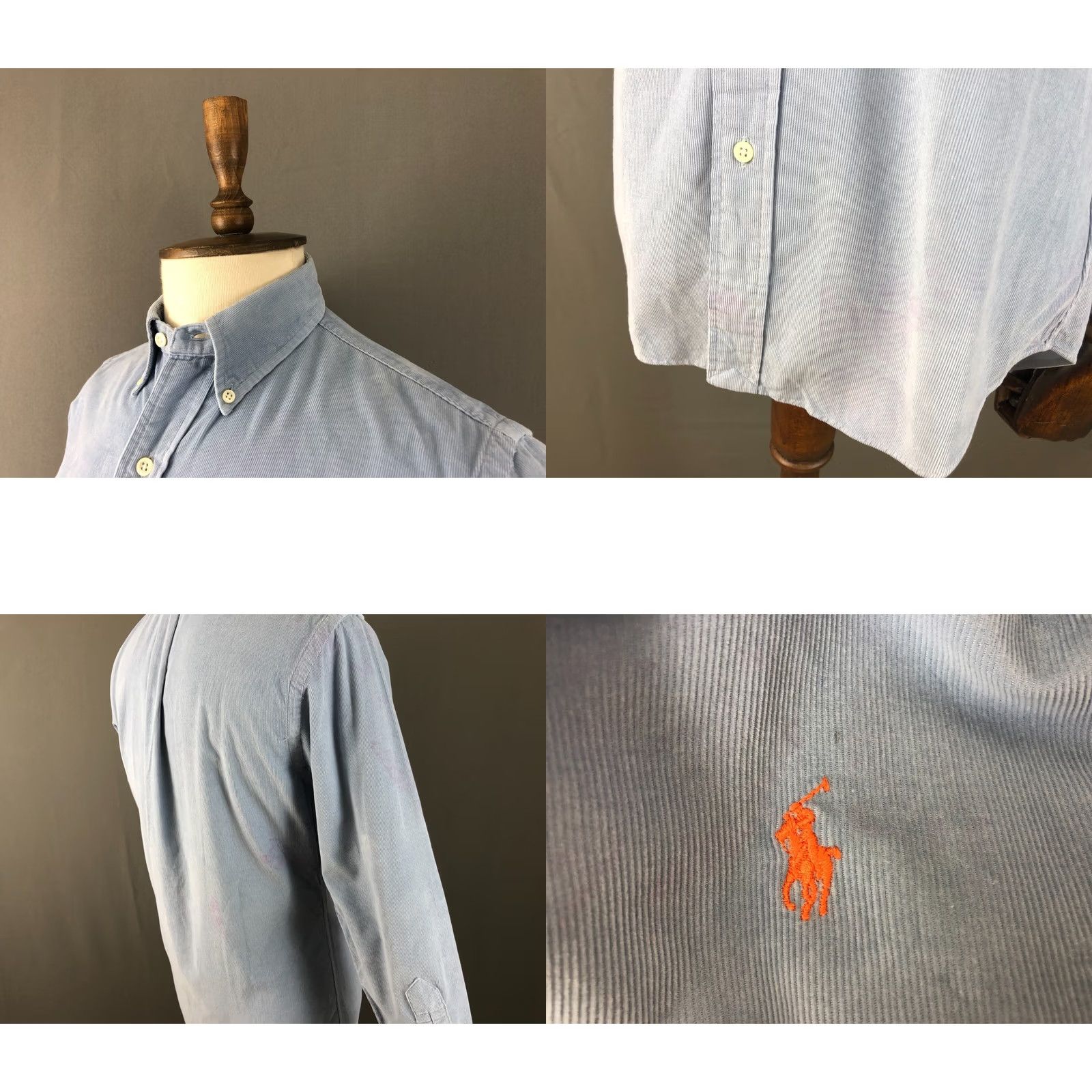 Ralph Lauren Ralph Lauren Corduroy Shirt Men's S Cotton Blue Size US S / EU 44-46 / 1 - 8 Thumbnail