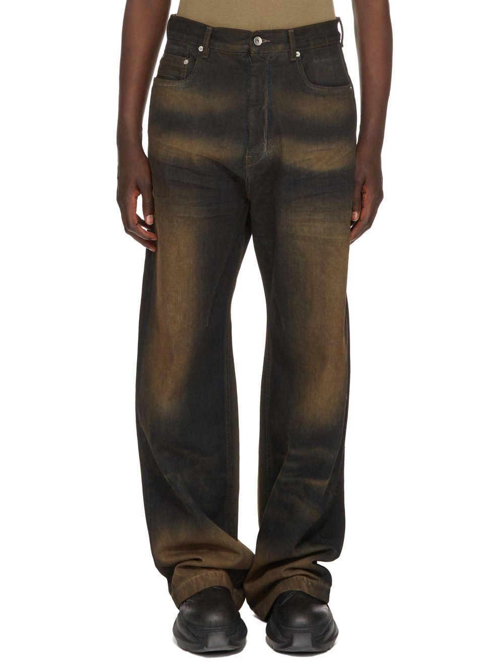 image of Rick Owens x Rick Owens Drkshdw Geth Jeans Mud Dirty Overdyed Denim, Men's (Size 34)