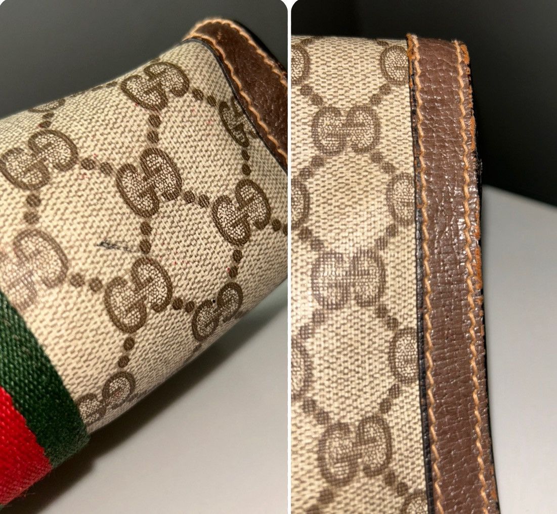 Gucci Vintage Gucci Parfums GG Supreme Sherry Line Clutch Bag Size ONE SIZE - 12 Thumbnail