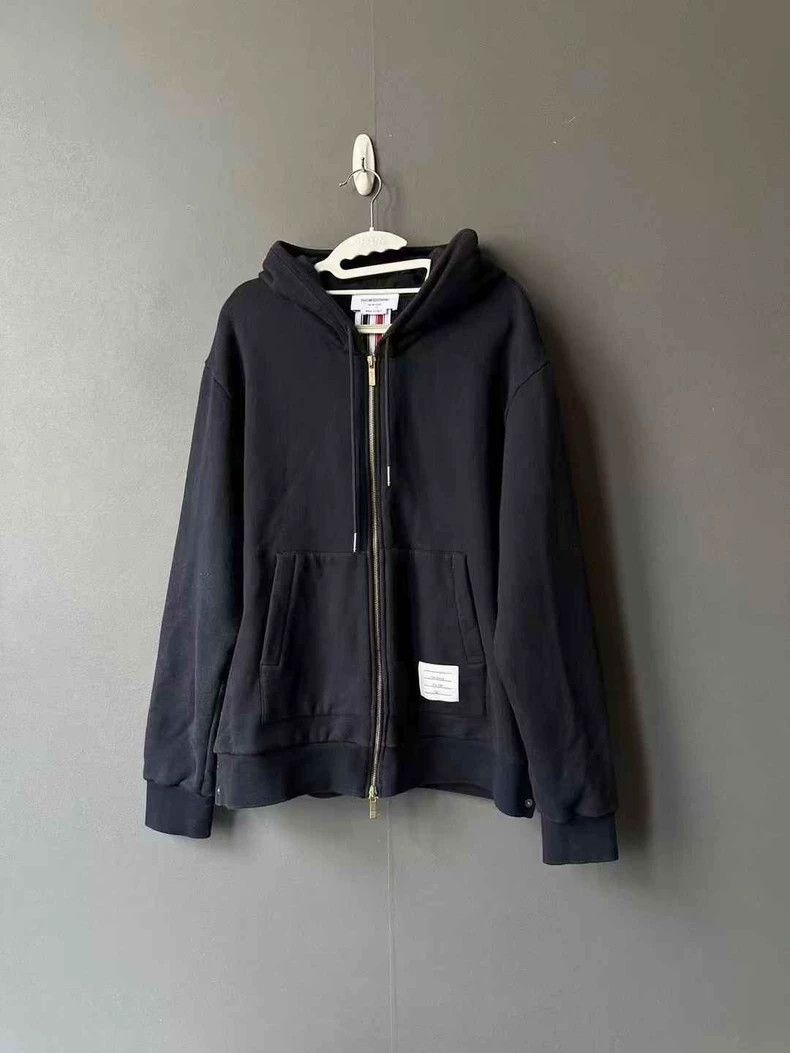 Thom Browne Thom Browne size4 A striped zip hoodie on the back Size US XL / EU 56 / 4 - 1 Thumbnail