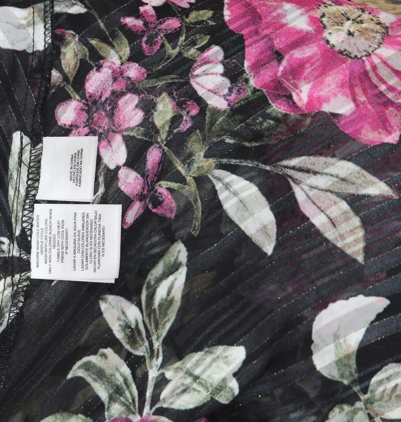 Other New Rachel By Rachel Roy Maxi Dress Cascade Garden Black 8 Size M / US 6-8 / IT 42-44 - 6 Thumbnail