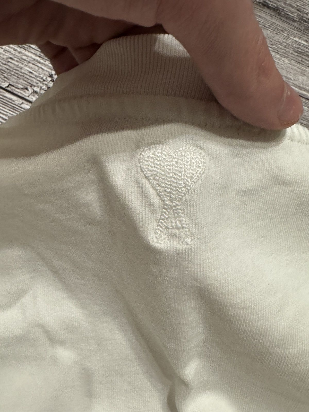 AMI AMI Paris Ami Paris White Logo T-Shirt Size US S / EU 44-46 / 1 - 7 Thumbnail
