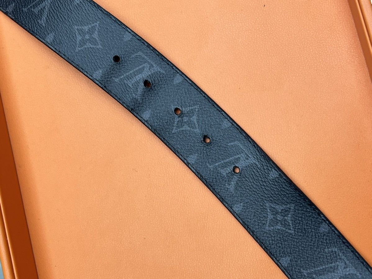 Louis Vuitton Louis Vuitton belt silver/black buckle belt Size 44 - 10 Thumbnail