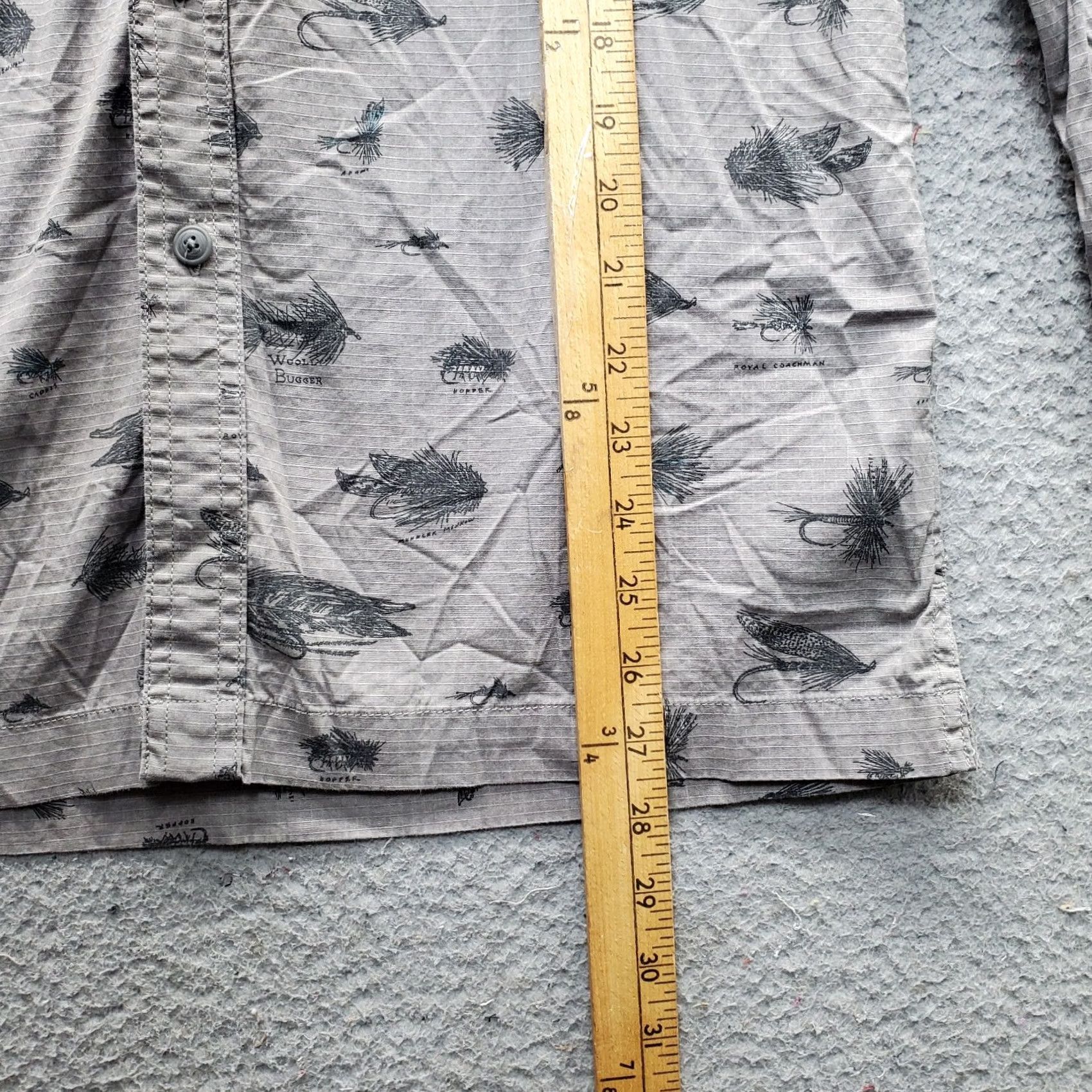 Croft & Barrow Croft & Barrow Mens Shirt S Multicolor Woolly Bugger Print Quick Dry Ripstop Casual Outdoor Button-Up Shirt Mens S Size US S / EU 44-46 / 1 - 3 Thumbnail