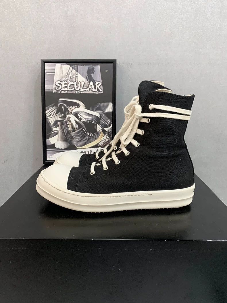Rick Owens Rick Owens Black and White High-2508 Size US 8.5 / EU 41-42 - 2 Thumbnail