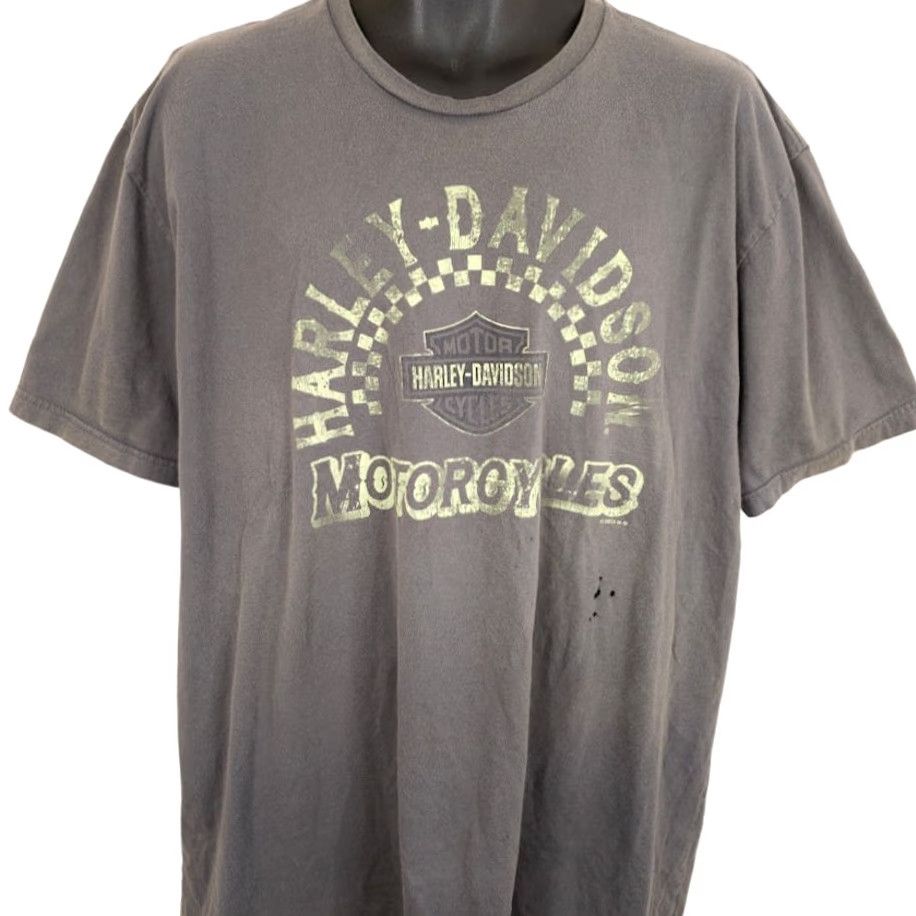 Harley Davidson Harley-Davidson T Shirt Mens 2XL Gray Timber Town Salem Oregon Biker Shirt Mens Vintage? Size US XXL / EU 58 / 5 - 2 Thumbnail