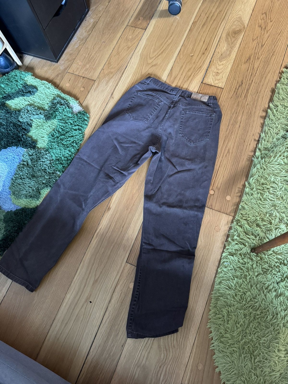 Vintage SUPER VINTAGE BROWN JEANS Size US 28 / EU 44 - 2 Thumbnail