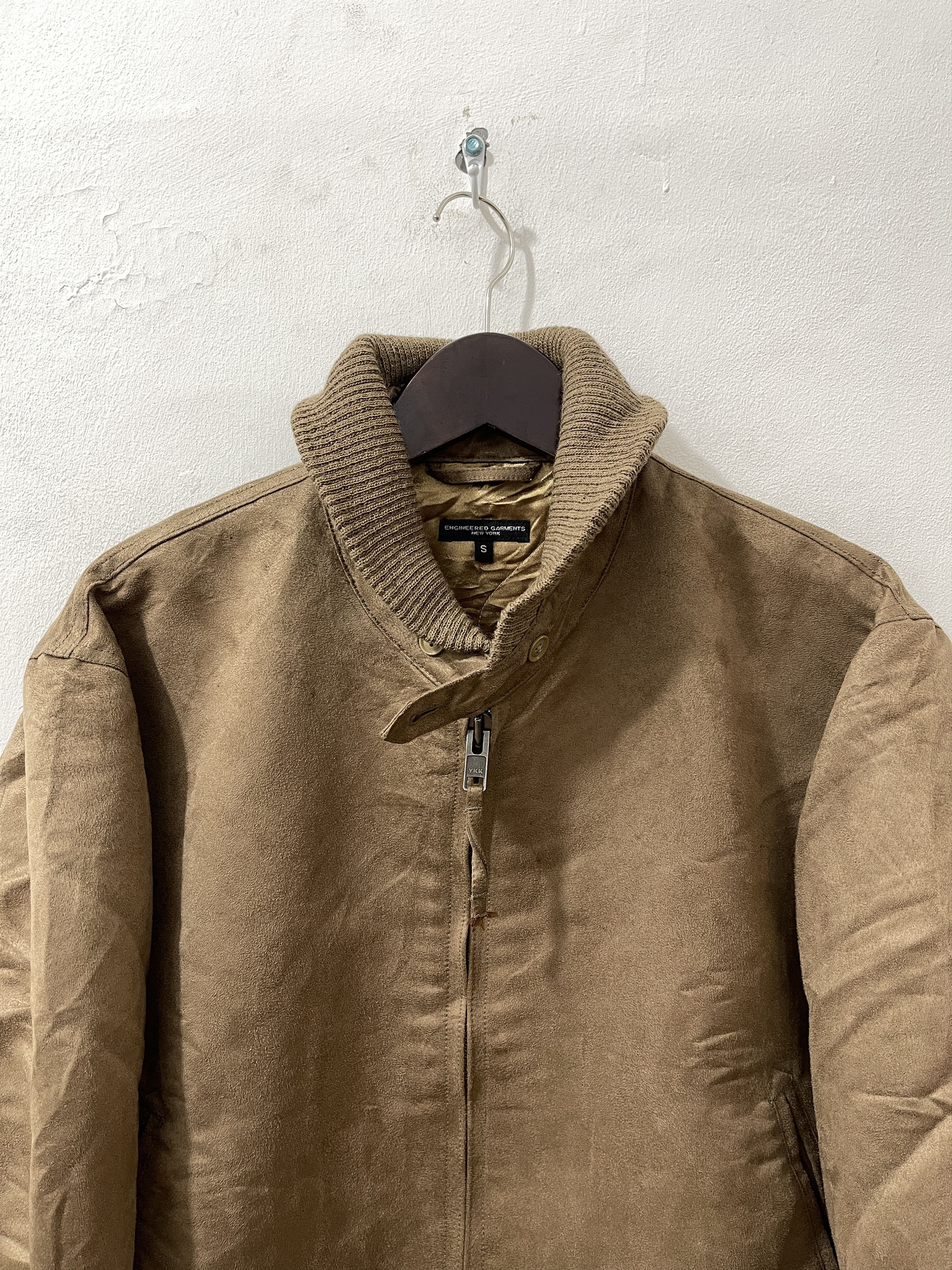 Engineered Garments Vintage 2000s Engineered Garments Tanker Suede Bomber Jacket Size US S / EU 44-46 / 1 - 4 Thumbnail