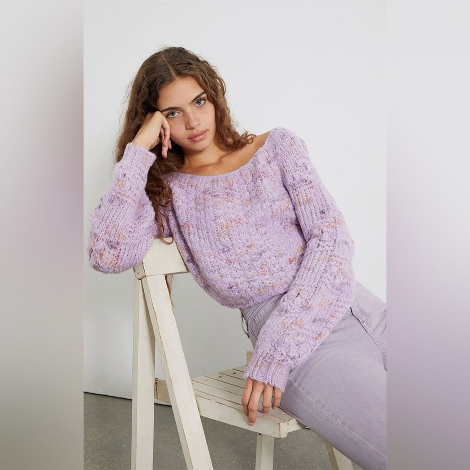 Free People 🎉LAST CHANCE🎉FREE PEOPLE Sunset Cloud Pullover Size S / US 4 / IT 40 - 2 Thumbnail