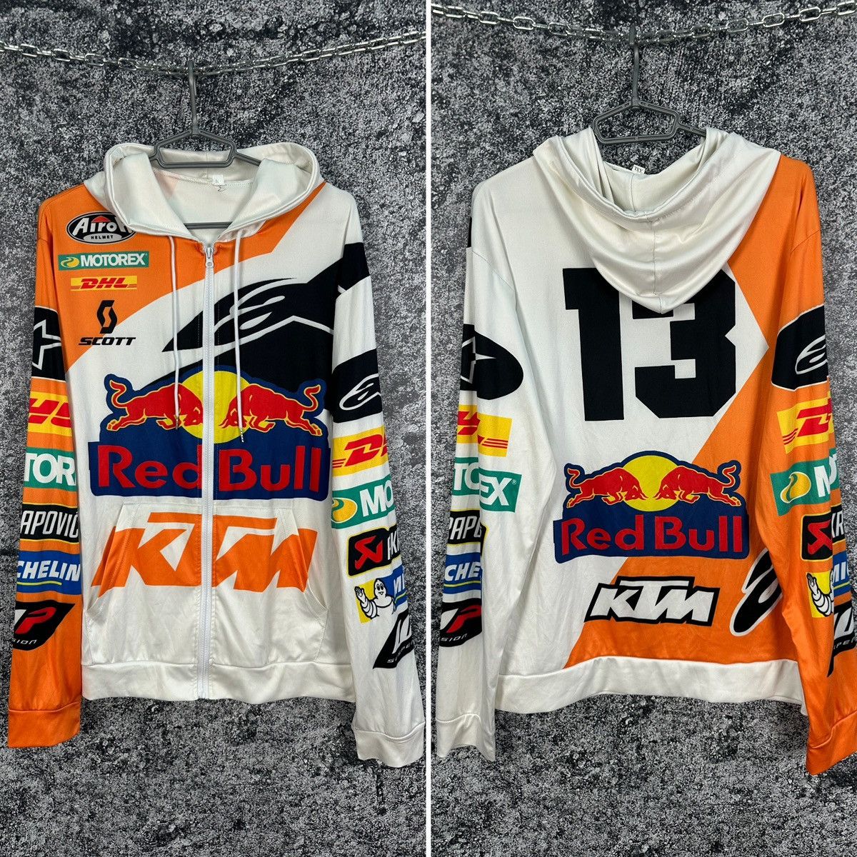 Vintage Men’s KTM Full Zip Racing Hoodie Red Bull Moto GP Size XXL Size US XXL / EU 58 / 5 - 1 Thumbnail