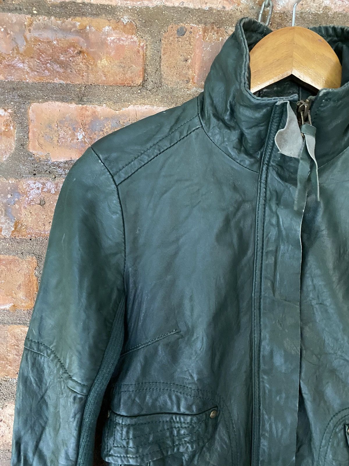 If Six Was Nine 2000s LUCA Japan hybrid Sheepskin leather jacket Size S / US 4 / IT 40 - 6 Thumbnail