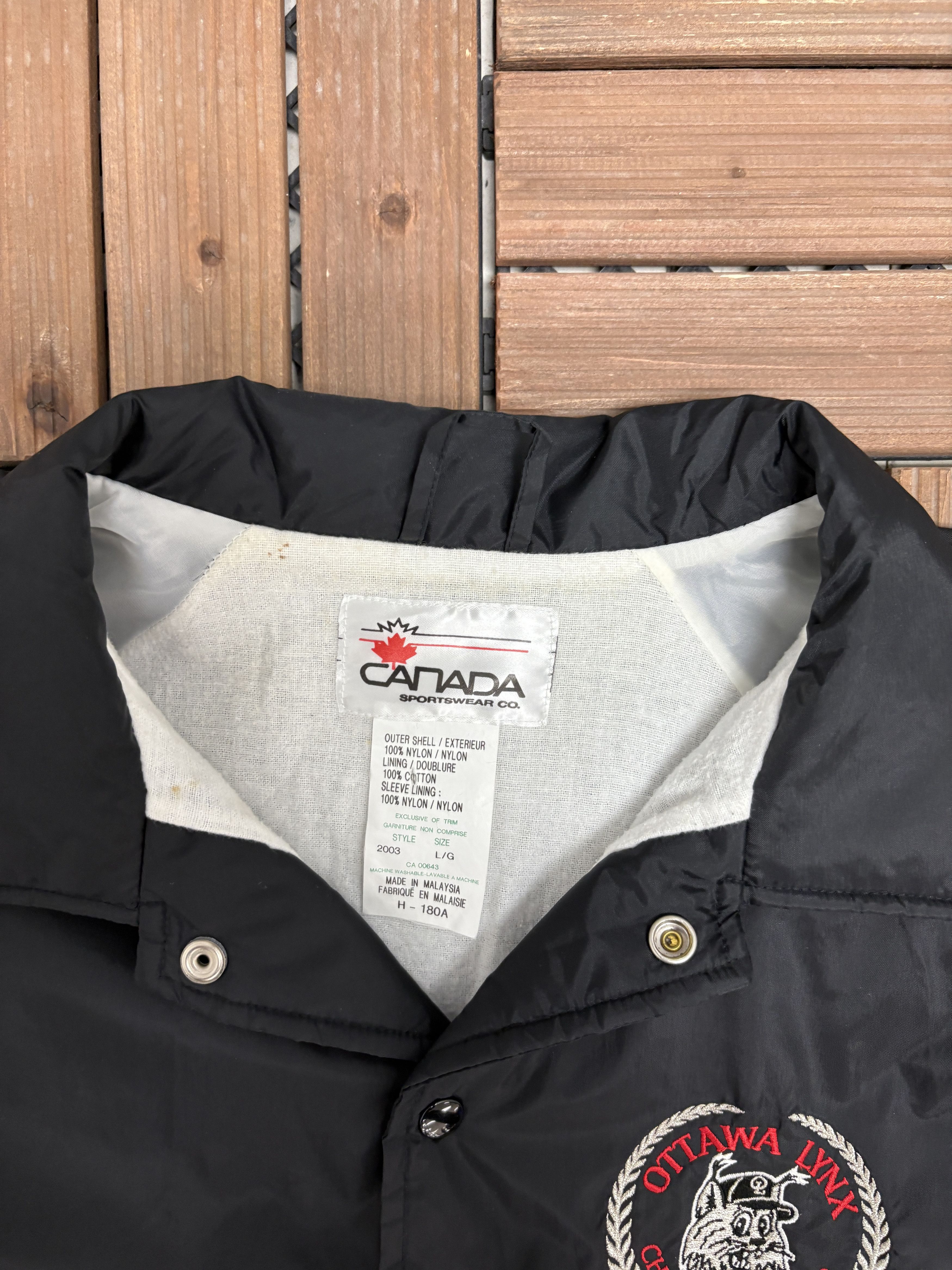 Vintage Ottawa Lynx Charter Member Vintage Black Jacket Size US L / EU 52-54 / 3 - 6 Thumbnail