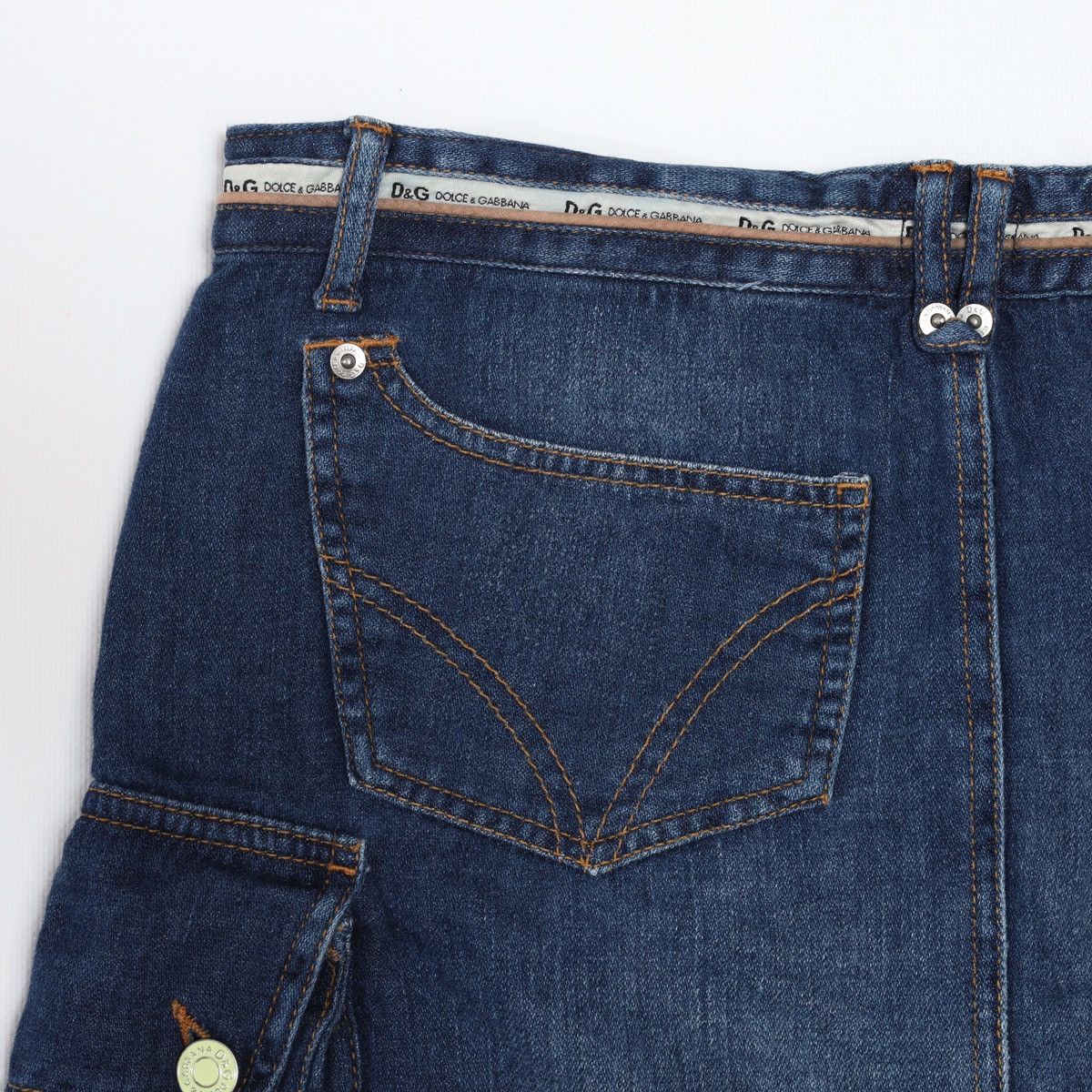 Dolce & Gabbana Dolce Gabbana Denim Jeans Mini Skirt Pocket y2k Size 28" / US 6 / IT 42 - 13 Thumbnail