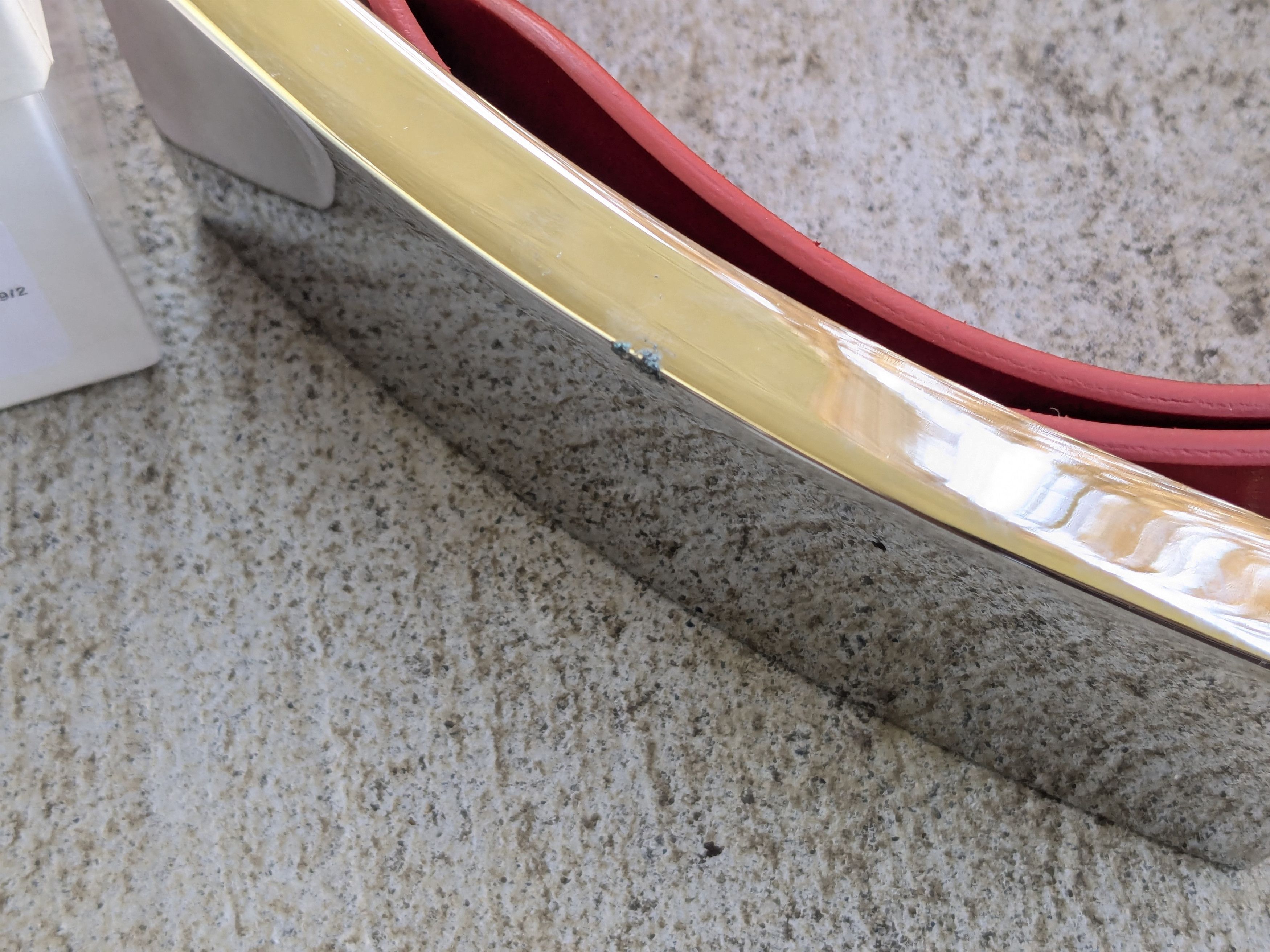 Maison Margiela Maison Margiela Belt Red Leather 30" Large Size 30 - 4 Thumbnail