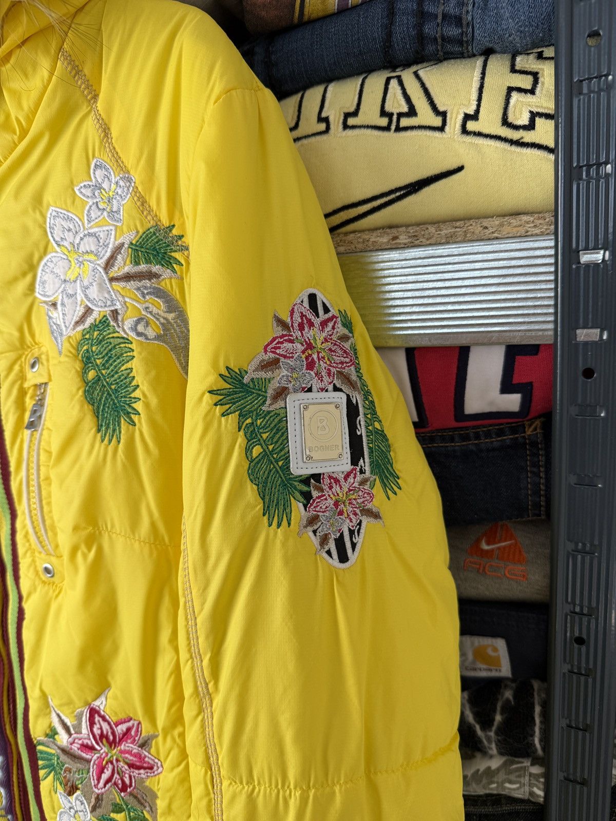 Bogner Bogner Ski Jacket Reversible Bomber Patchwork Flowers Size L / US 10 / IT 46 - 6 Thumbnail