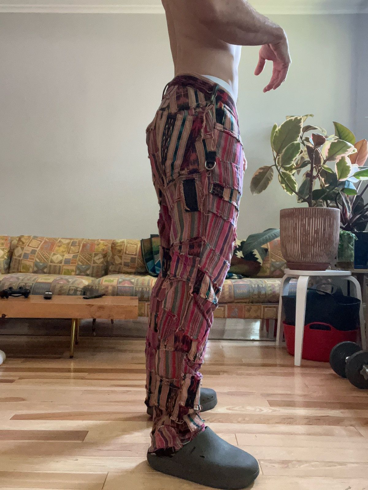 Junya Watanabe SS 2005 Junya Watanabe Patchwork Scraps Mountaineering Pants Size US 33 - 12 Thumbnail