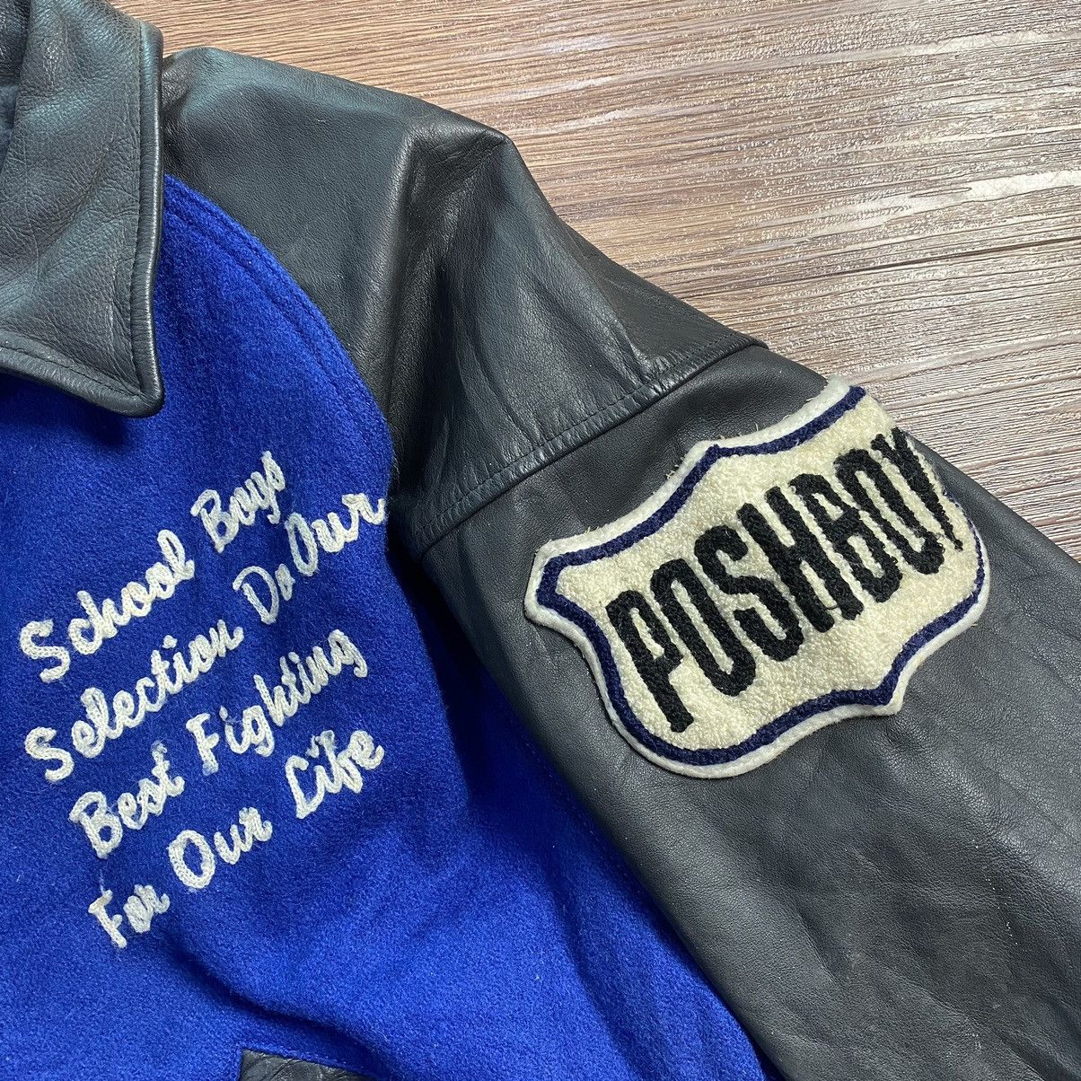 NBA Posh Boy Baseball Leather Wool Varsity Jacket Polo Club Size US L / EU 52-54 / 3 - 4 Thumbnail