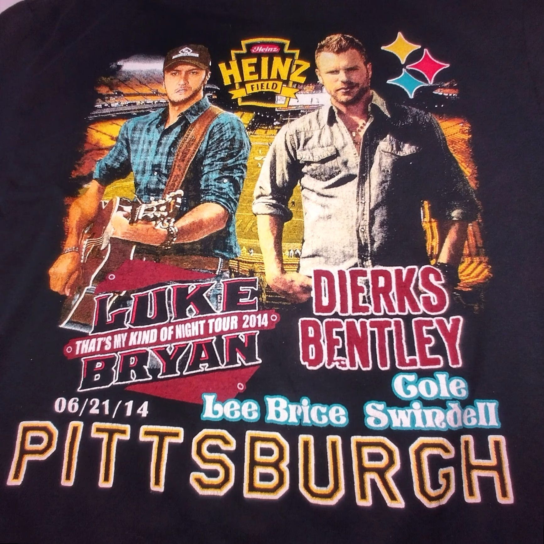Vintage Luke Bryan Dierks Bentley Tour Shirt Men M Black 2010s Concert Country Music Mens Shirt Size US M / EU 48-50 / 2 - 4 Thumbnail