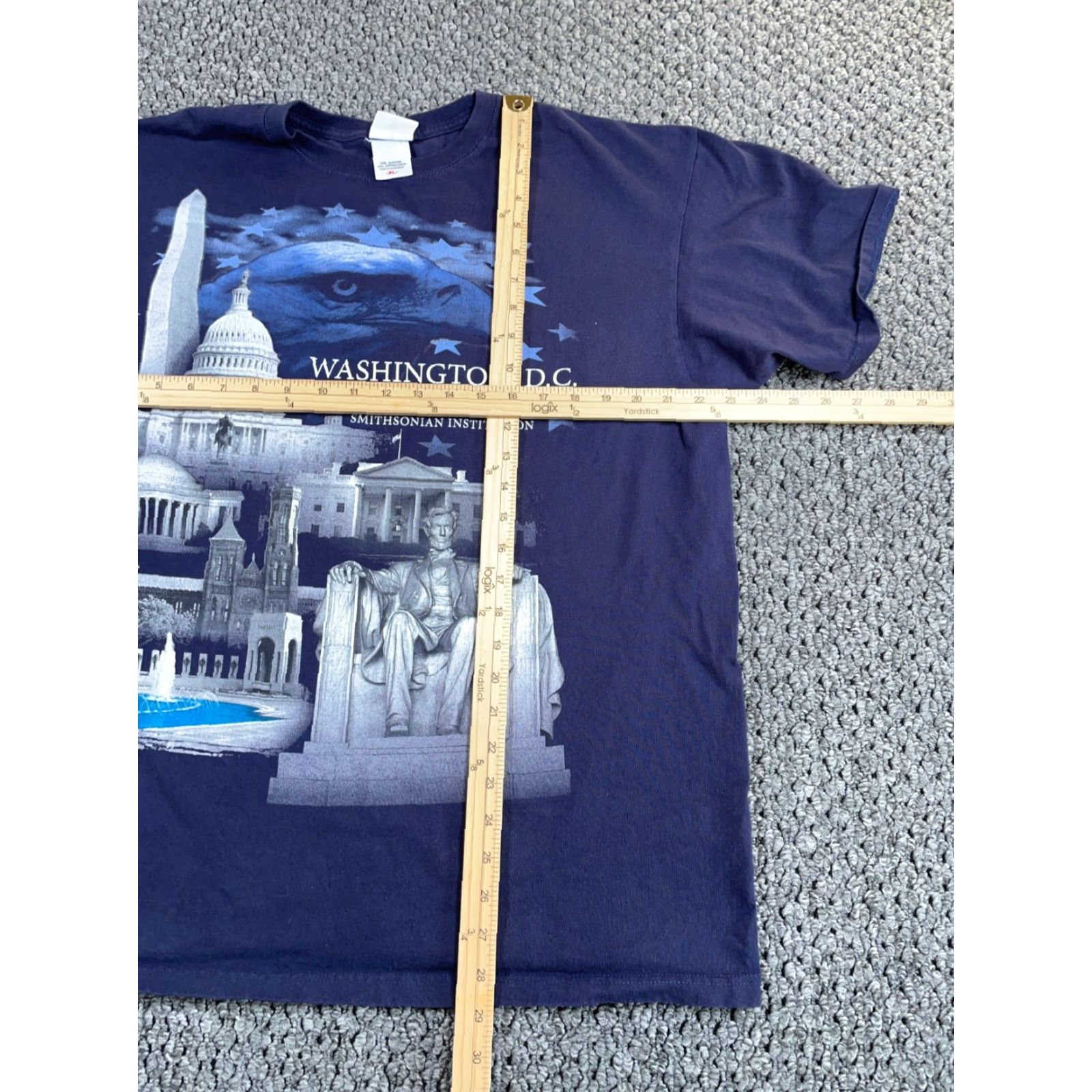 Vintage VINTAGE Smithsonian Institute Washington DC T-Shirt Adult XL Blue Lincoln Memorial Men XL Blue Graphic Print Shirt Size US XL / EU 56 / 4 - 6 Thumbnail