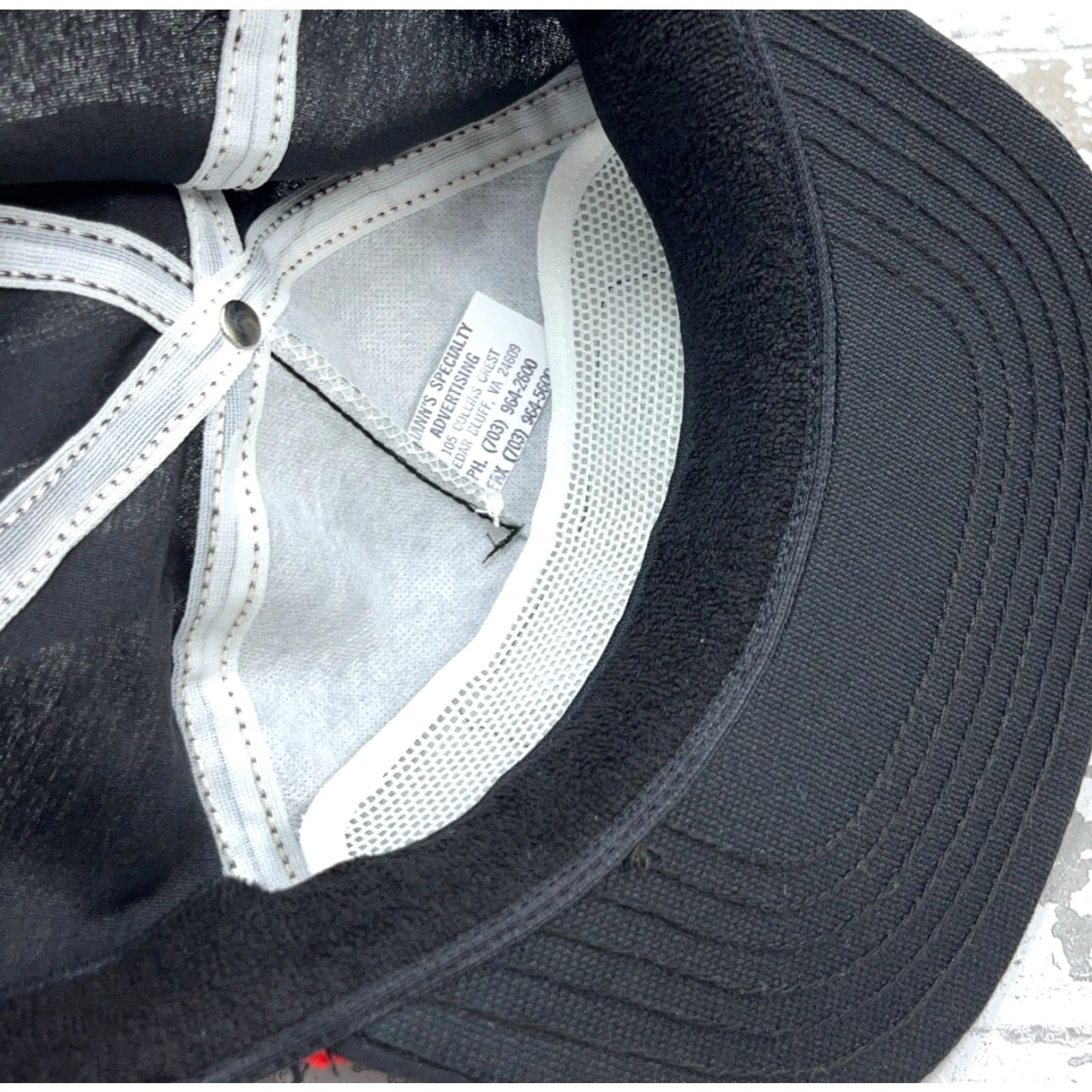 Coal VINTAGE Diann's Speccialty Advertising Trucker Hat Cap Adjustable Black Red Rope Patch USA 80s 90s Men Hat Size ONE SIZE - 6 Thumbnail