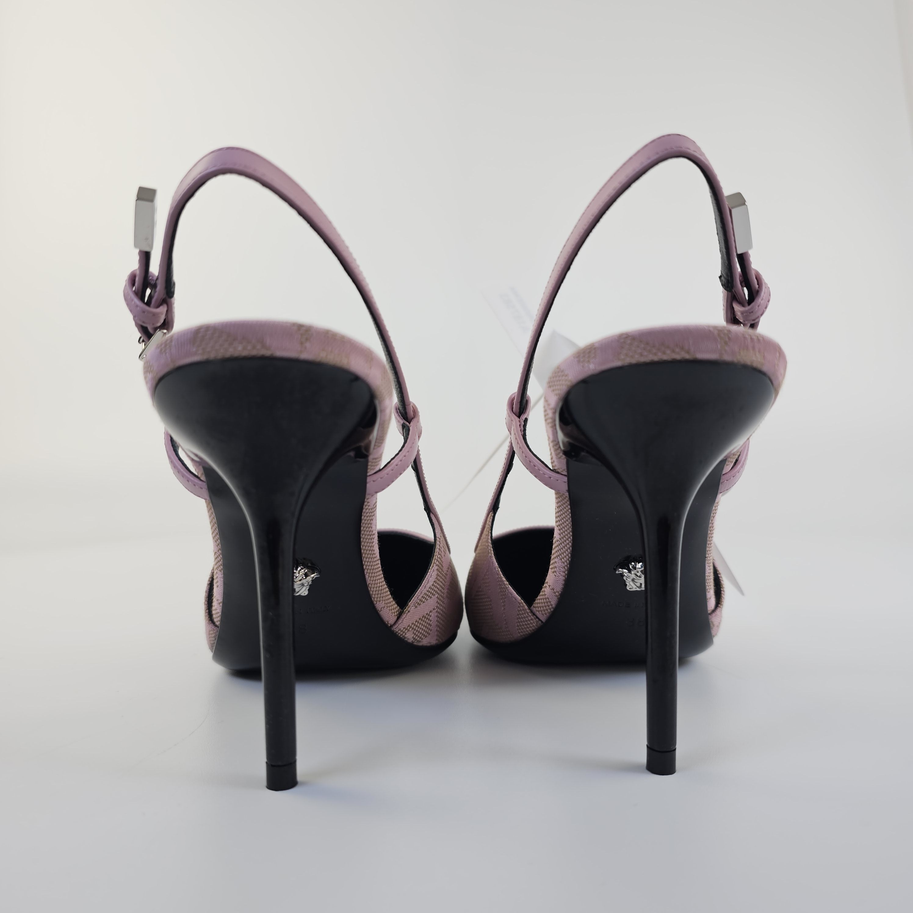 Versace Versace Greca 95mm Pink Slingback Pumps New Size US 9 / IT 39 - 2 Thumbnail