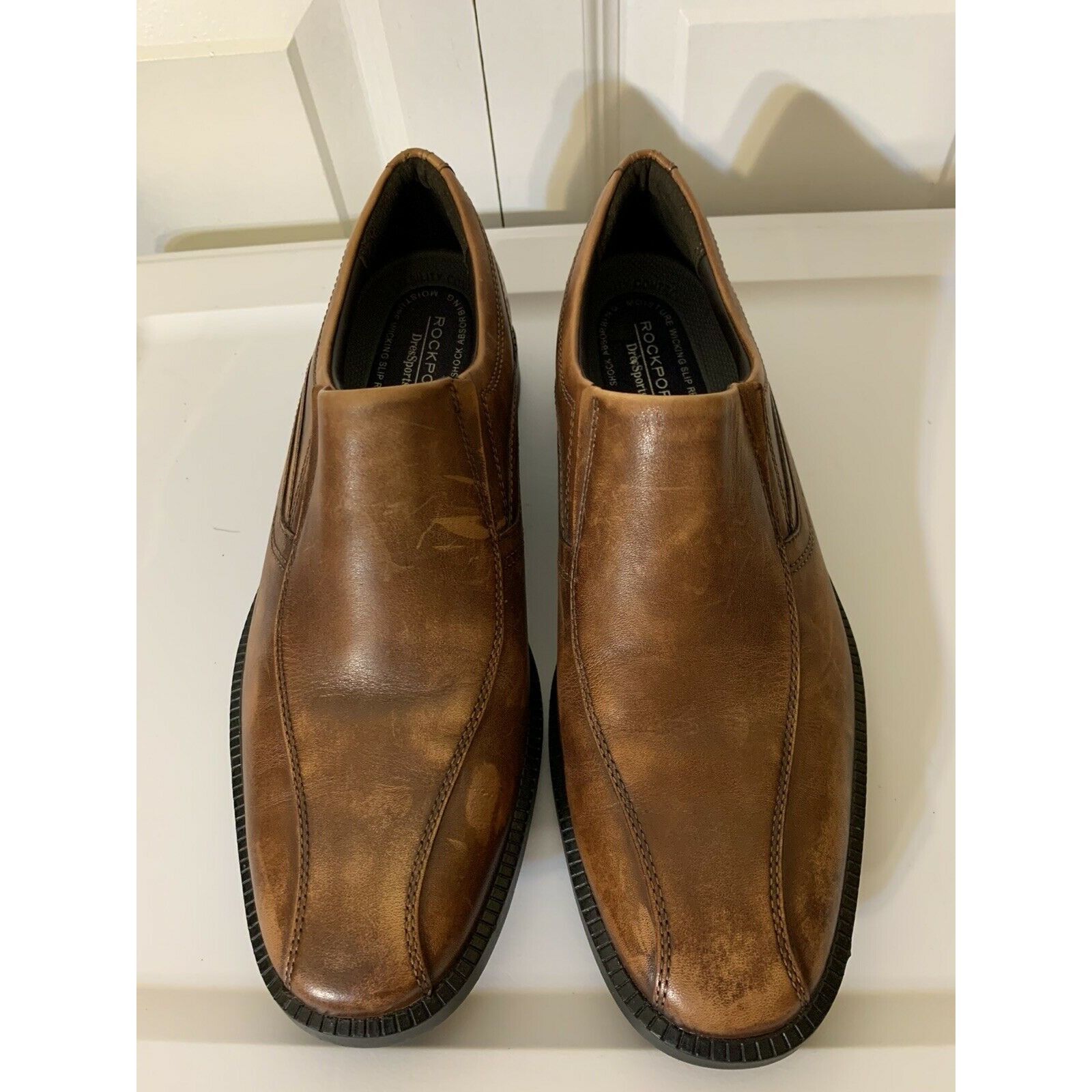 Rockport Rockport Men’s Sz 8 Dress-ports Business Brown Loafers Slip Size US 8 / EU 41 - 3 Thumbnail