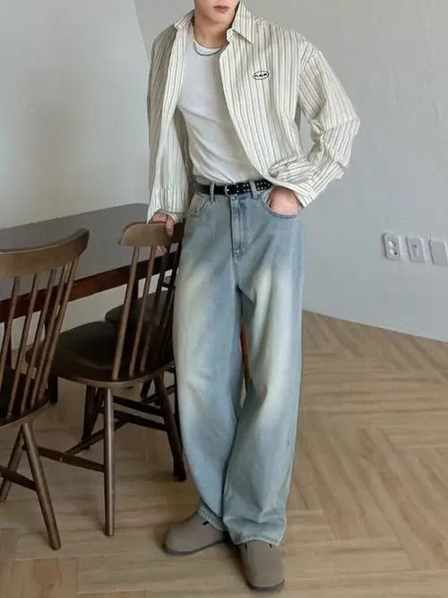 Jean Straight Leg Vintage 90s Jeans Denim Size US 32 / EU 48 - 4 Thumbnail