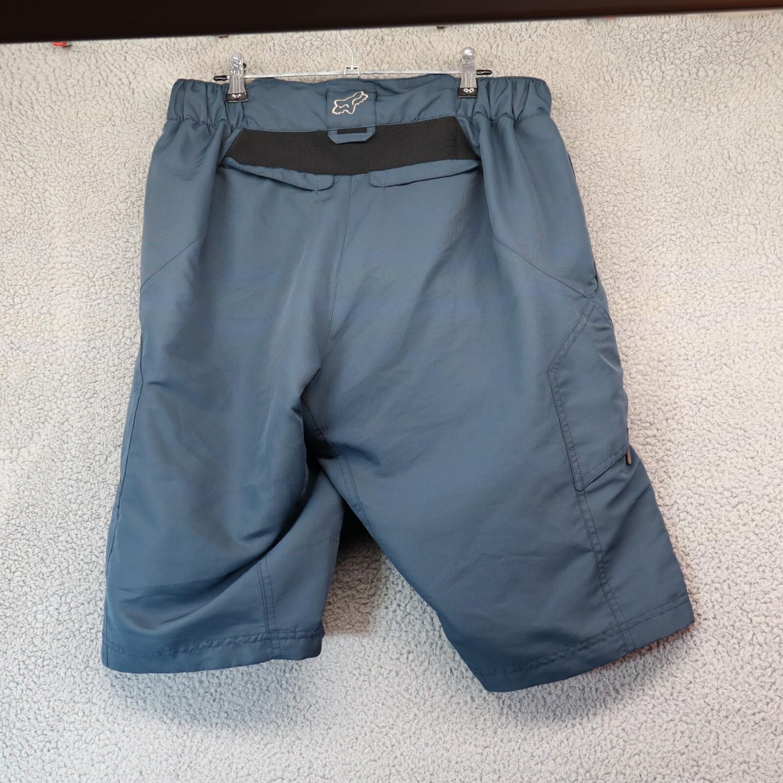 Fox Racing Fox Racing Shorts Men 34 Blue Mountain Biking Padded Cycling Size ONE SIZE - 5 Thumbnail