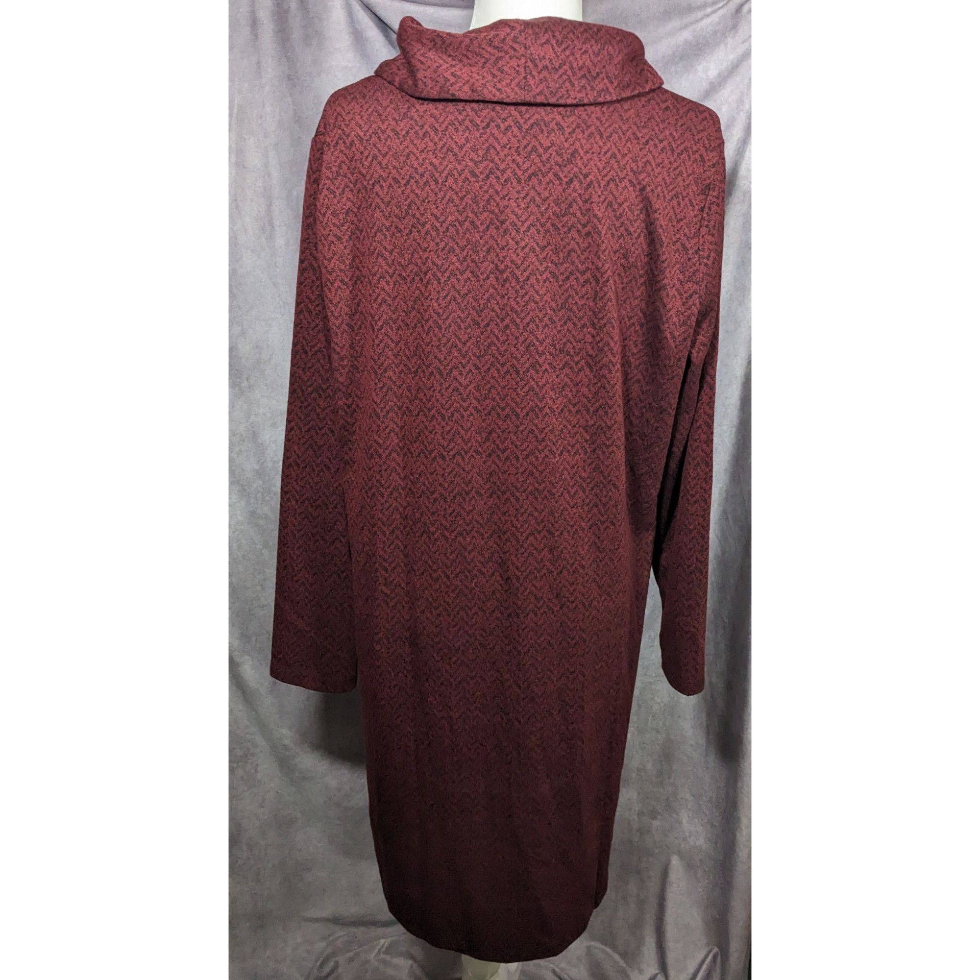 Other Appleseeds Red Cowl Neck Tunic Style Sweat Dress With Pocket Size XL / US 12-14 / IT 48-50 - 9 Thumbnail
