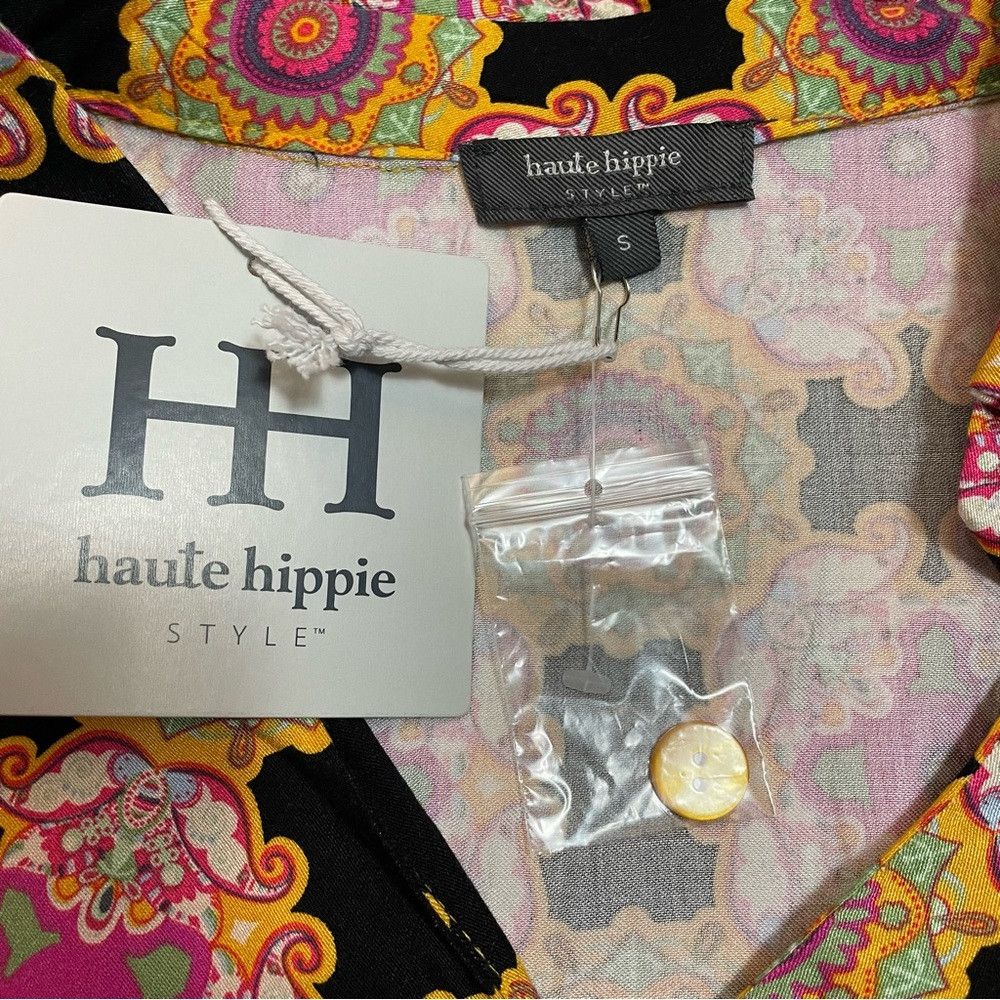 Haute Hippie NWT New Haute Hippie Boho Long Sleeve Blouse Size S Size S / US 4 / IT 40 - 7 Thumbnail