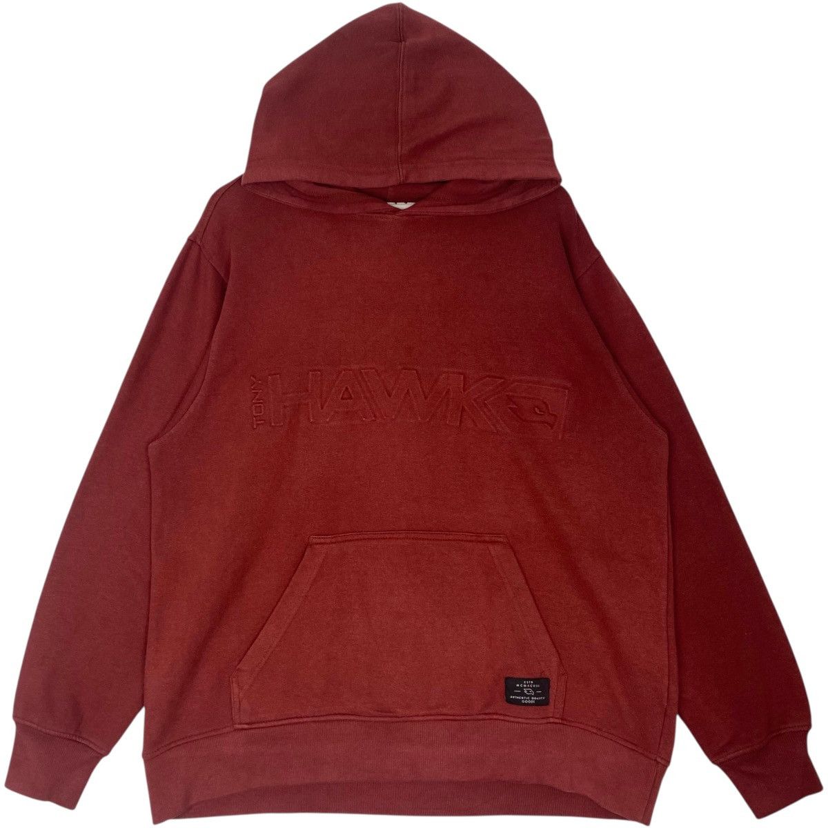 Vintage Vintage Tony Hawks Skateboard Hoodie Spellout Logo Red Sz L Size US L / EU 52-54 / 3 - 1 Thumbnail