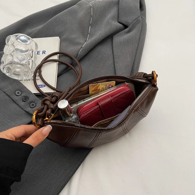 Vintage Retro Splicing Leather Crossbody Bag Size ONE SIZE - 9 Thumbnail