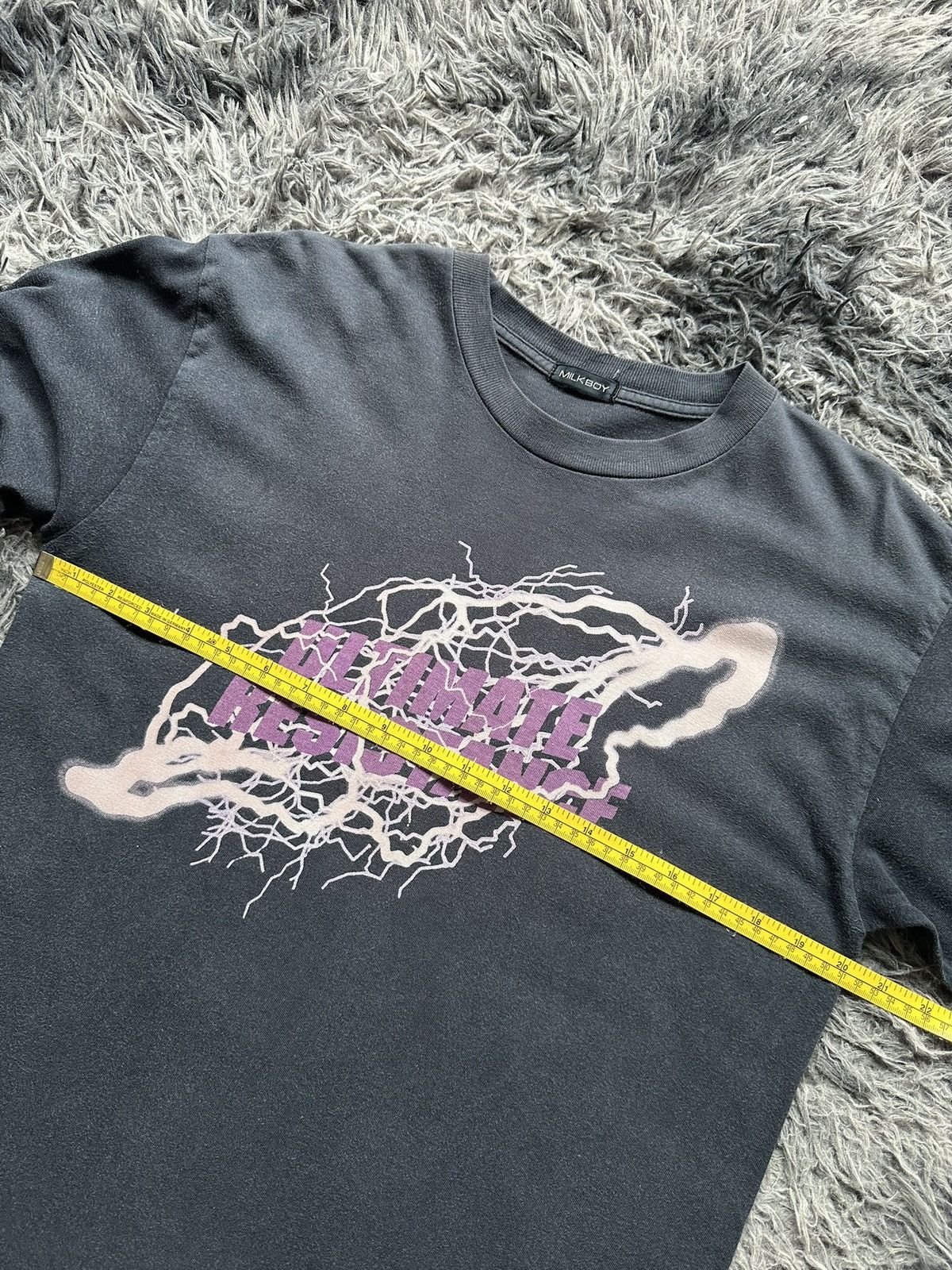 Japanese Brand 90's Milkboy '' Ultimate resistance '' Ura-Harajuku punk LS Size US M / EU 48-50 / 2 - 8 Thumbnail