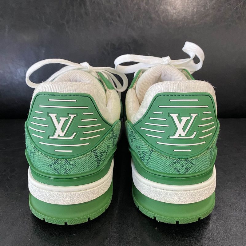 Louis Vuitton Louis Vuitton Stylish Low-Top Trainer in Green and White -2 Size US 9.5 / EU 42-43 - 1 Thumbnail