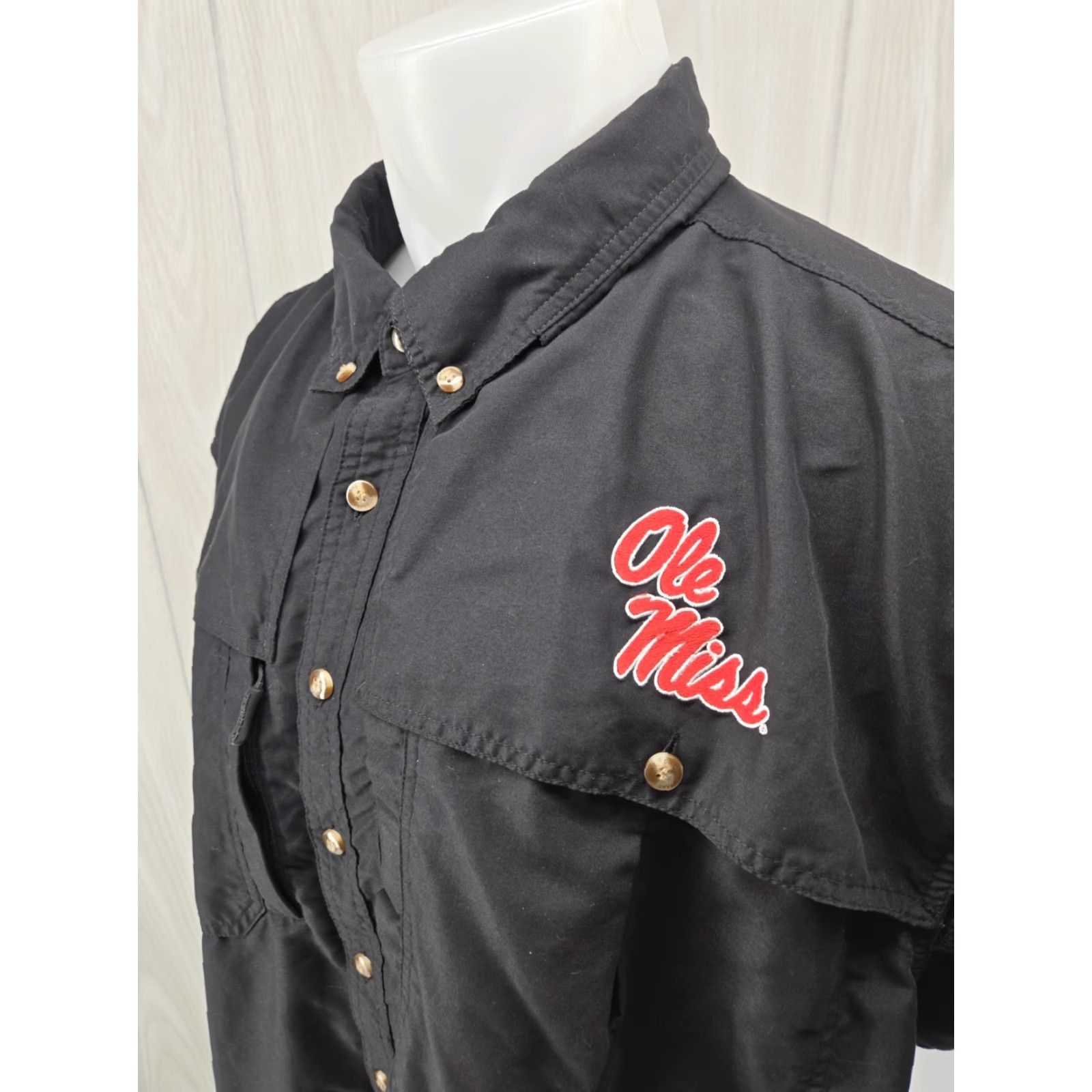 Vintage Drake Waterfowl Ole Miss Mens Black Wingshooters Button-Down Size 2XL Size US XXL / EU 58 / 5 - 2 Thumbnail