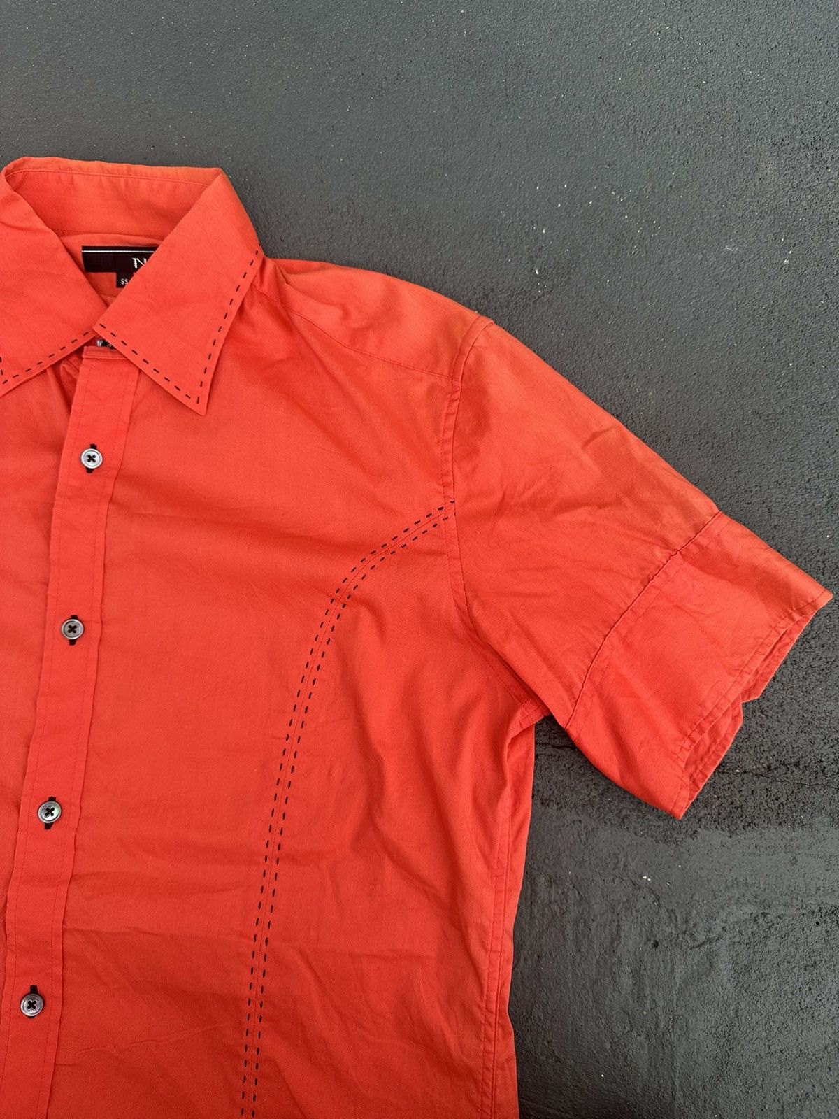 Japanese Brand Japanese Slimfit Button Up Shirt Raf Simons Style Size US M / EU 48-50 / 2 - 5 Thumbnail