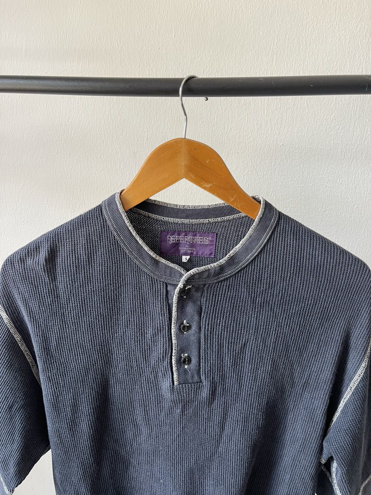 Needles Nepenthes Purple Label Waffle Tee 10 Size US M / EU 48-50 / 2 - 2 Thumbnail
