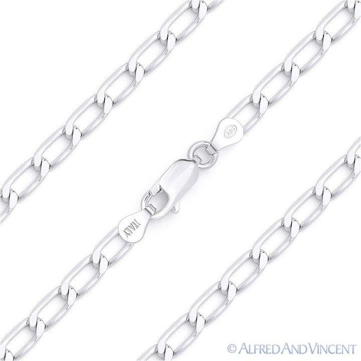 Other Open Cable Link Chain Bracelet in .925 Sterling Silver Size ONE SIZE - 1 Thumbnail