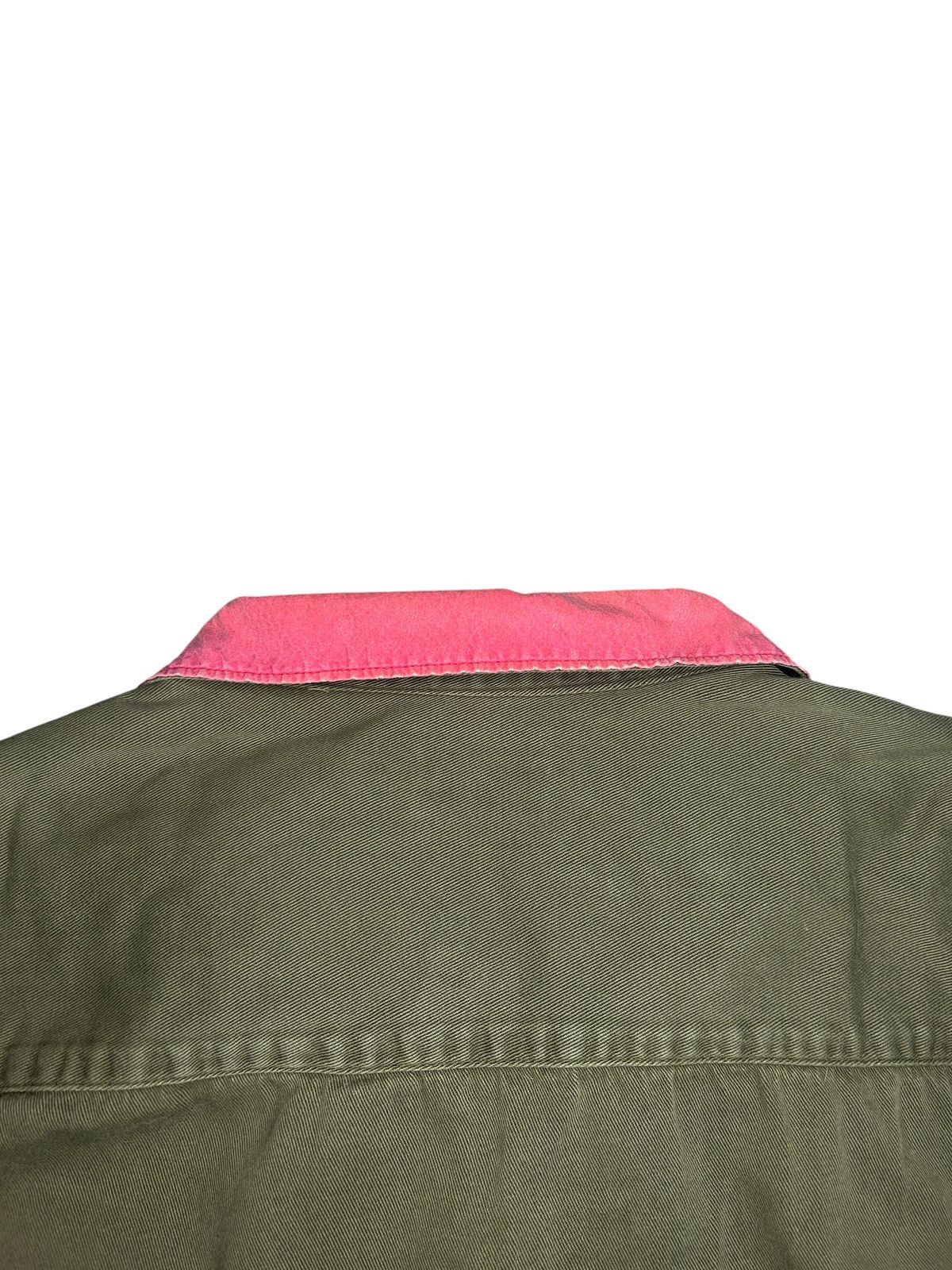 Helmut Lang S/S 97 Contrast Collar Military Shirt Size US L / EU 52-54 / 3 - 6 Thumbnail