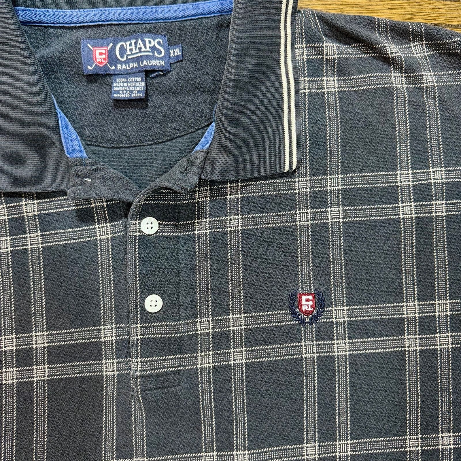 Chaps Chaps Ralph Lauren Polo Shirt Mens XXL Plaid Golf Crest Logo Size US XXL / EU 58 / 5 - 2 Thumbnail