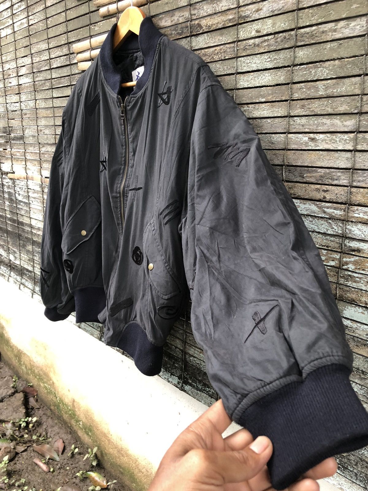 Japanese Brand 💥RARE Vintage HAI Sporting Gear Issey Miyake Bomber Jacket Size US XL / EU 56 / 4 - 6 Thumbnail