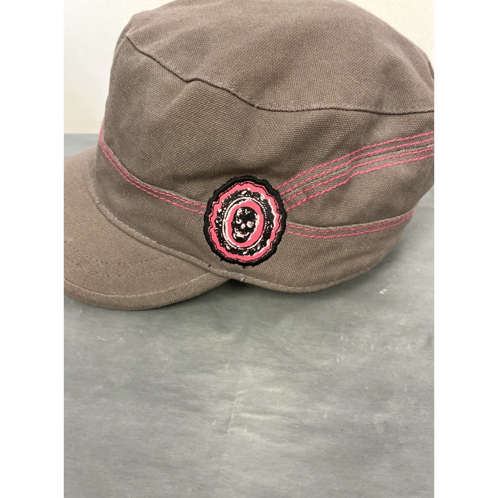 Vans VANS Army Cap Adjustable S/M Brown Pink Script Unisex Adult Cotton Golf Hat Size ONE SIZE - 3 Thumbnail