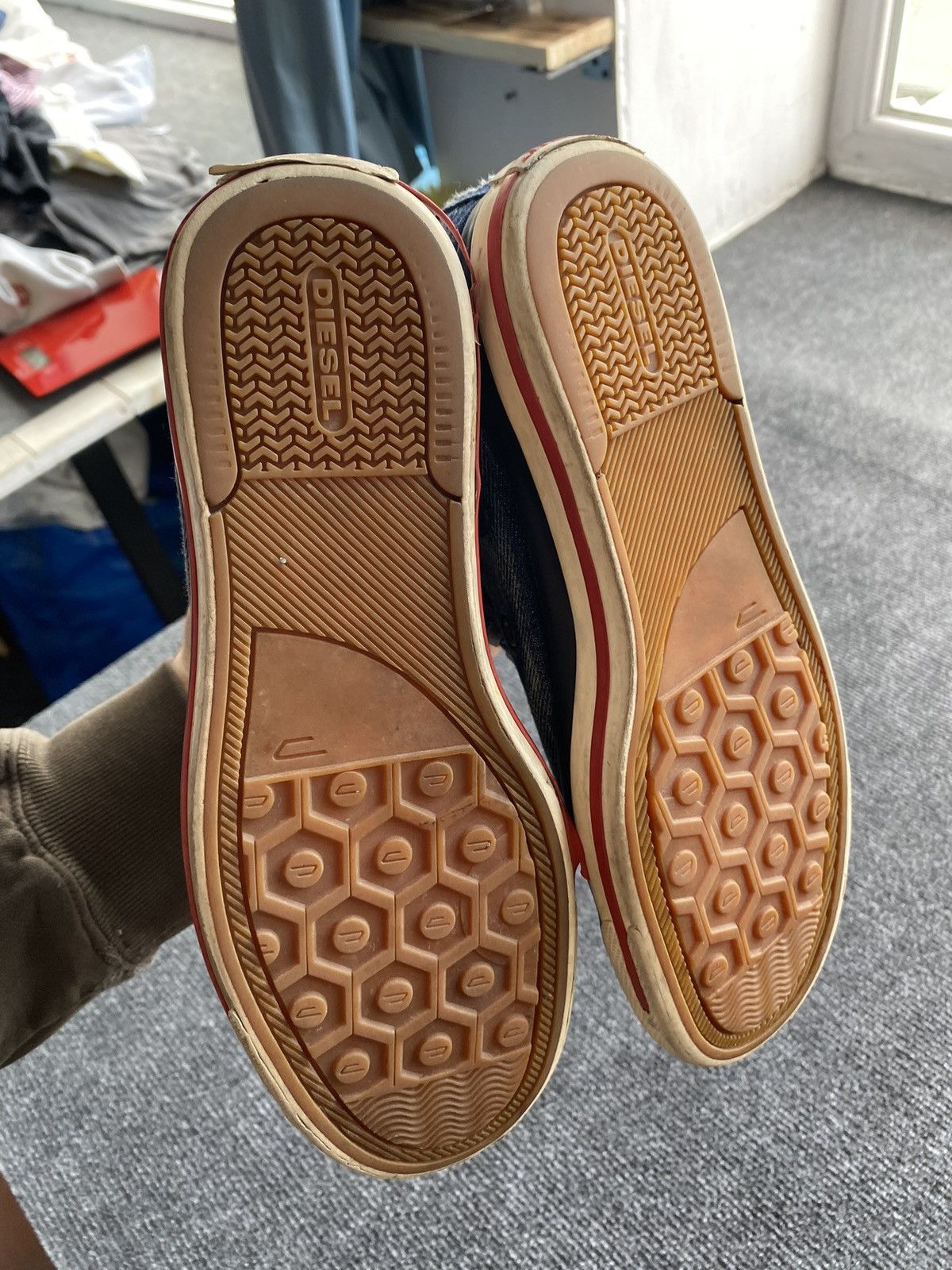Diesel 🔥Diesel Opium Punk Denim sneakers 7.5 rare alt goth emo Size US 7.5 / IT 37.5 - 3 Thumbnail