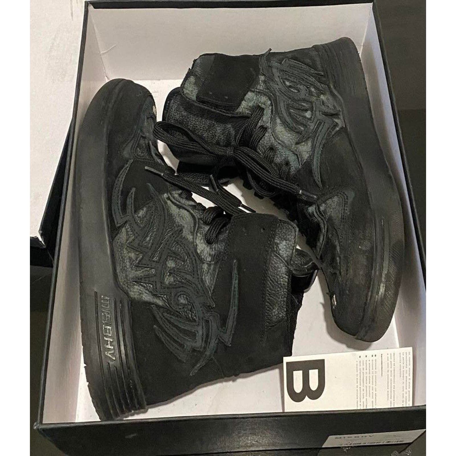 image of Misbhv Court Sneakers Distressed Opium Avantgarde in Black, Men's (Size 10)