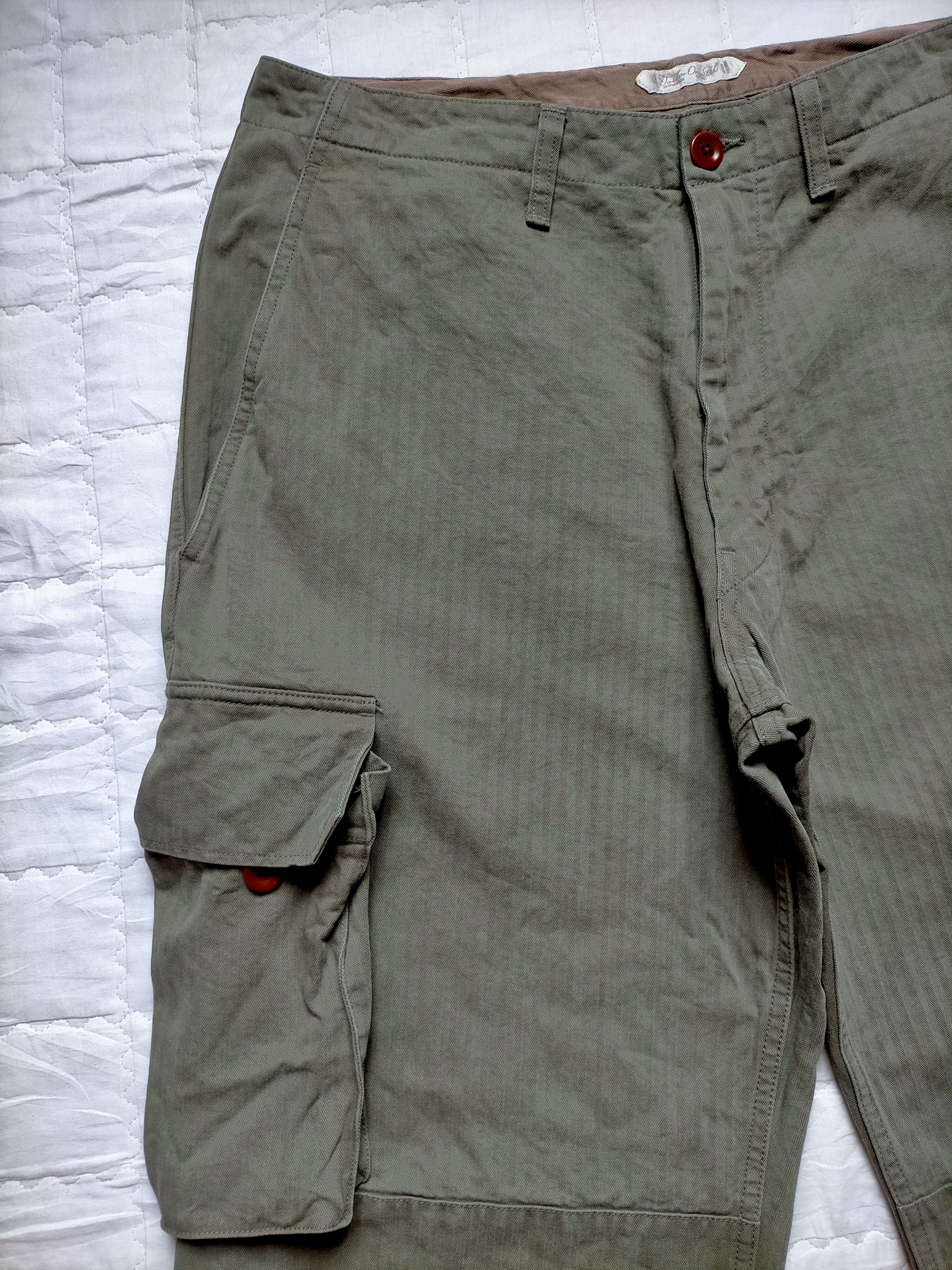 Studio D'Artisan Vintage Studio D'Artisan HBT Stripe Trouser Cargo Pants Size US 36 / EU 52 - 3 Thumbnail